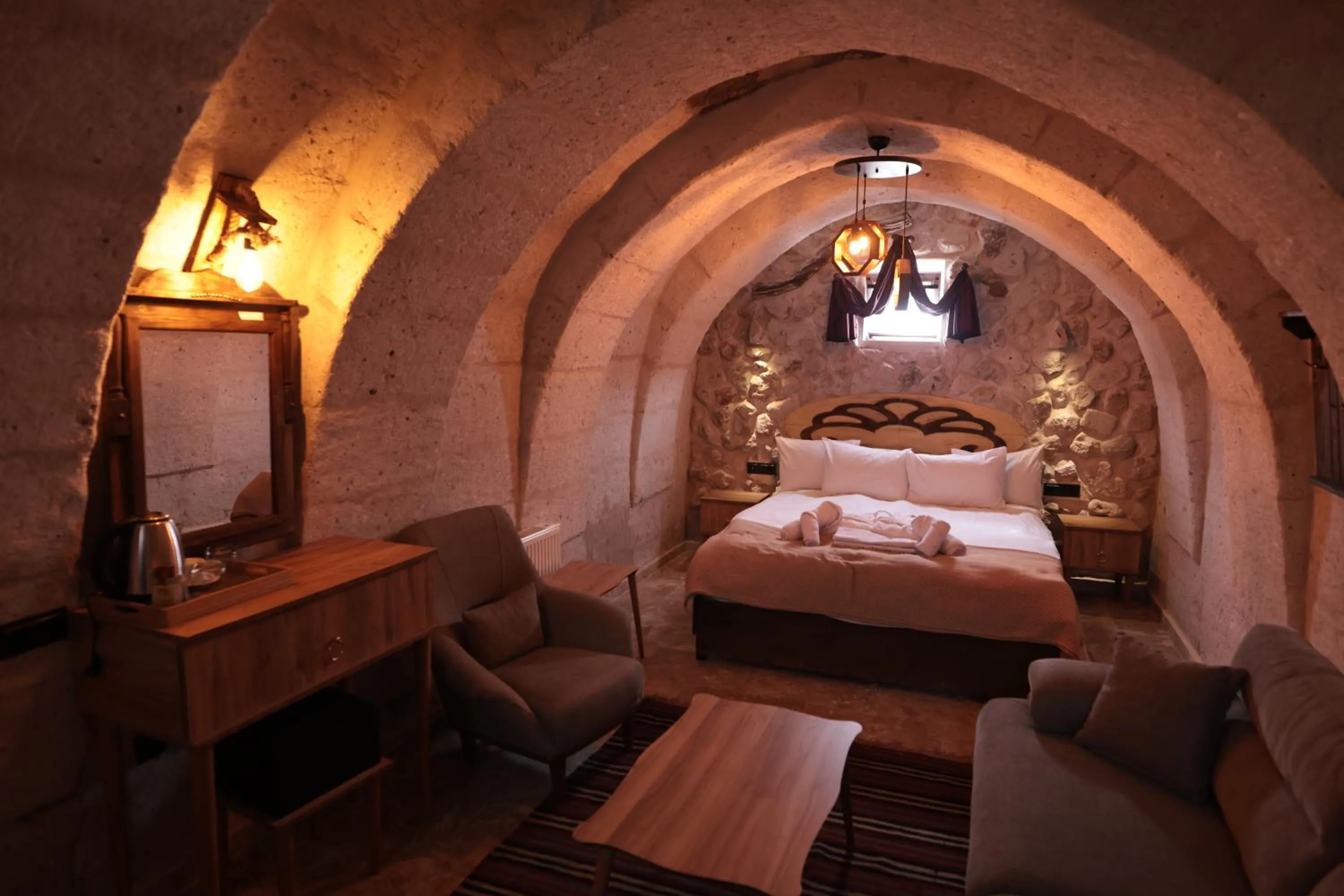 Bed in Stone Owl Otel & Restaurant