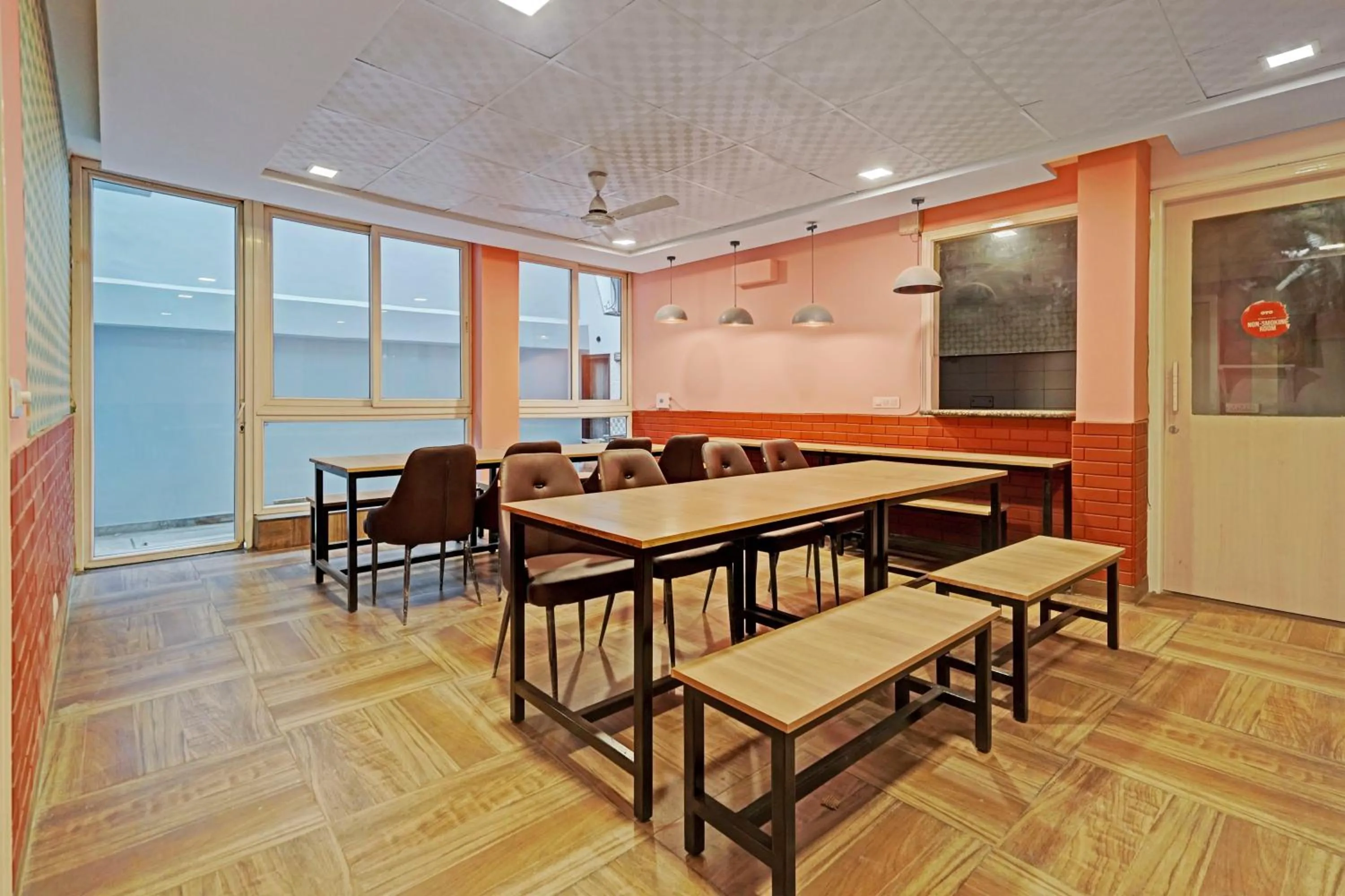 Dining area in The Byke Express Medicity Near Medanta