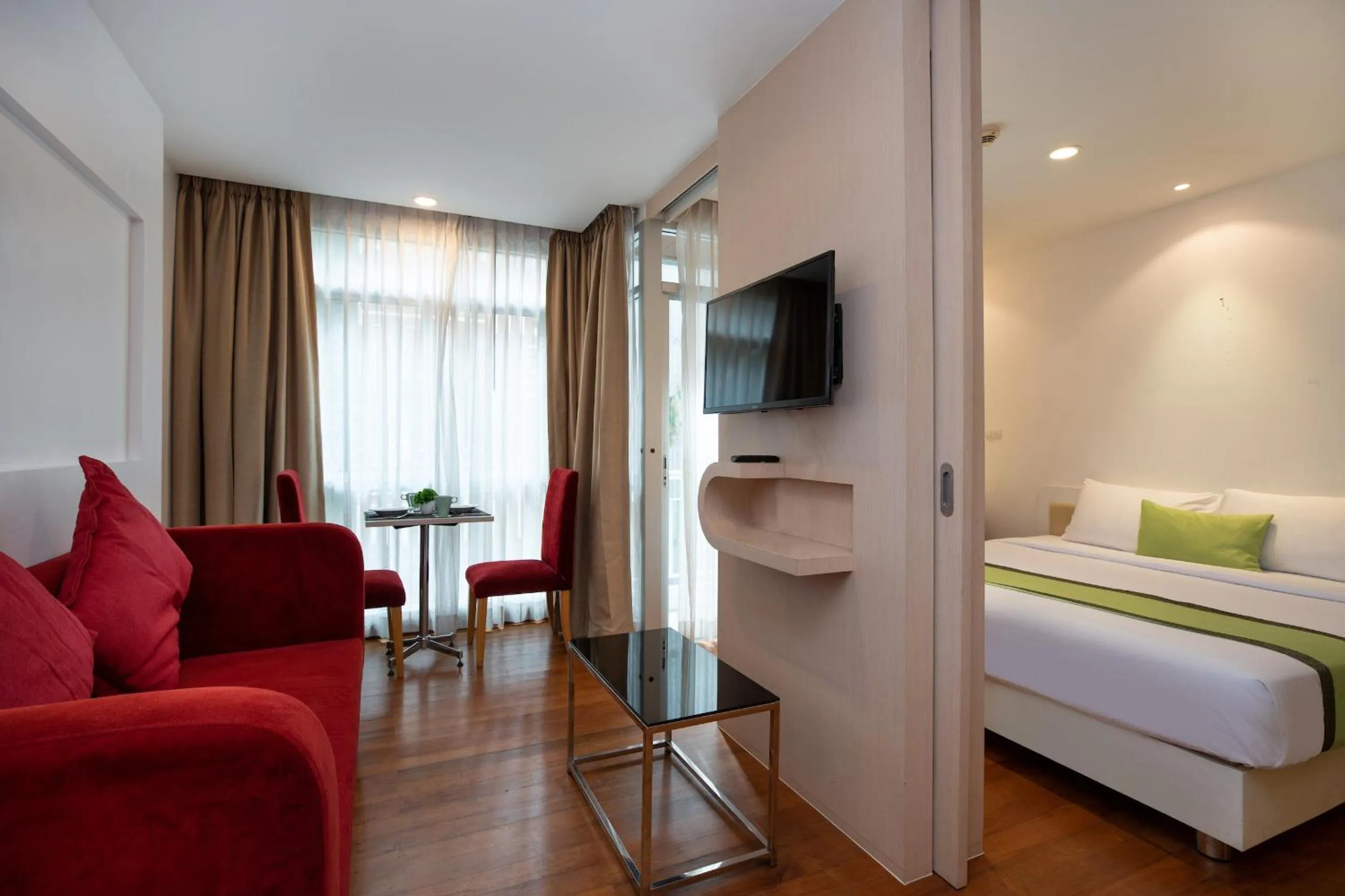 Bed in iCheck inn Residences Patong