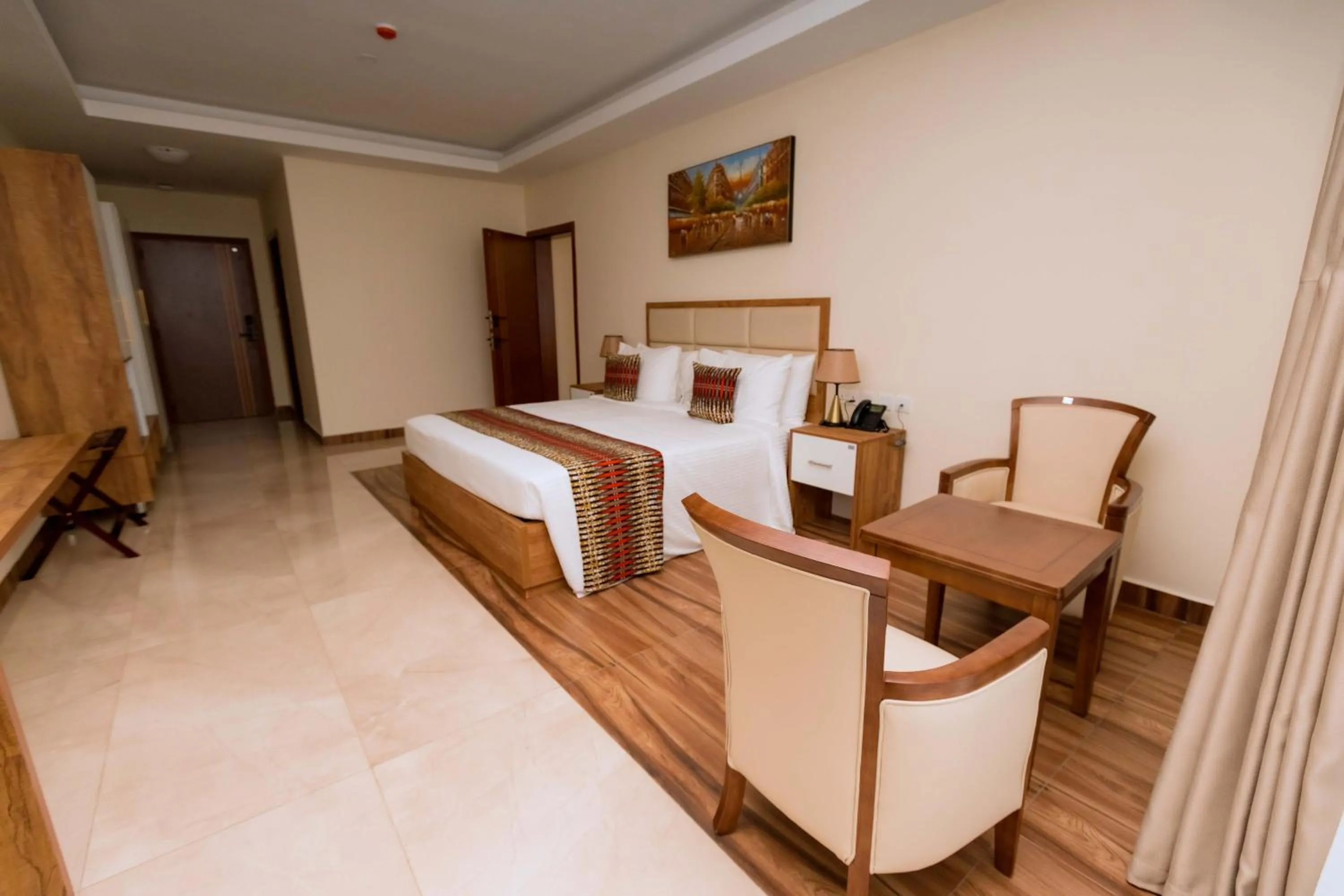 Bed in The Hut Restaurant & Boutique Hotel