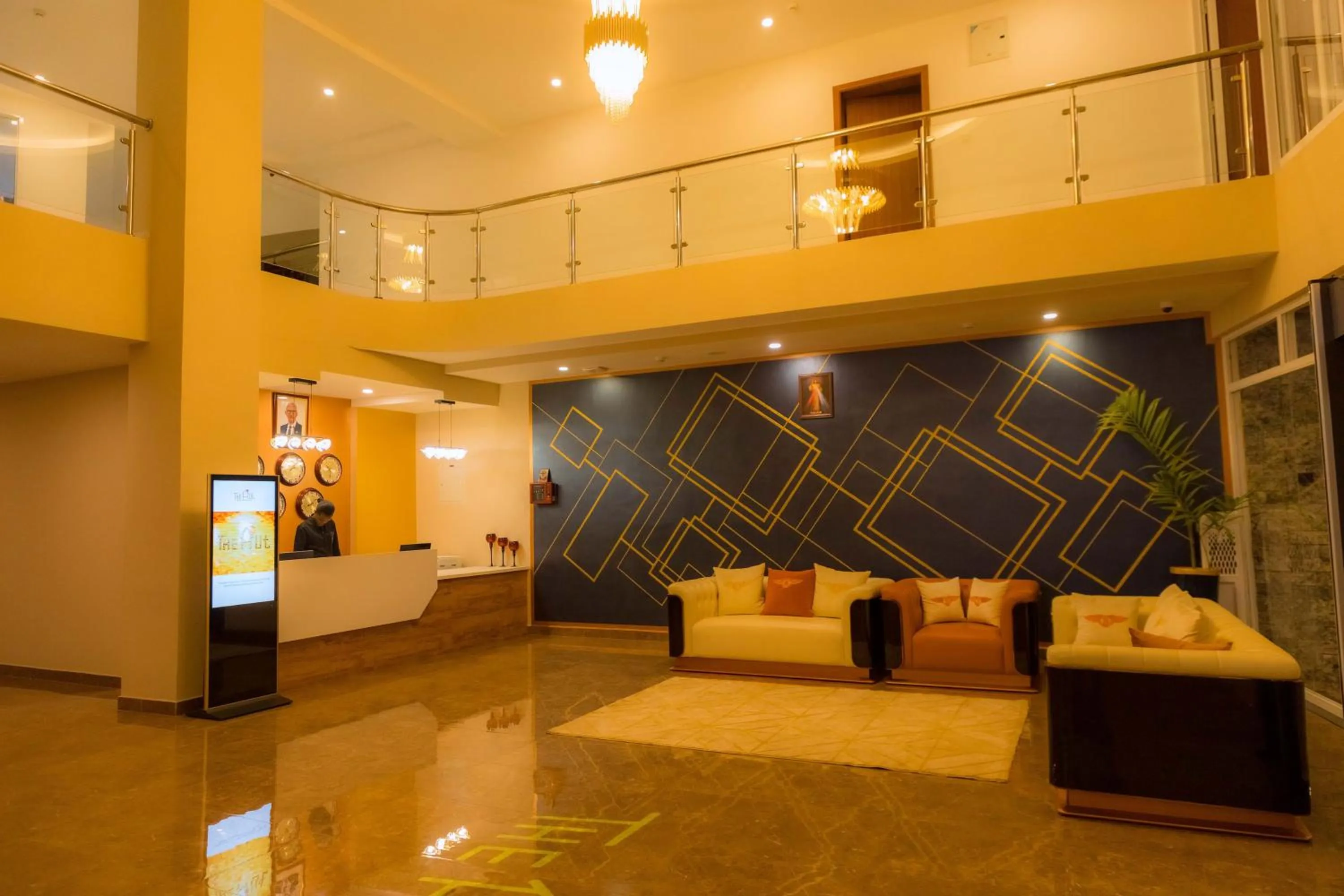 Seating area in The Hut Restaurant & Boutique Hotel