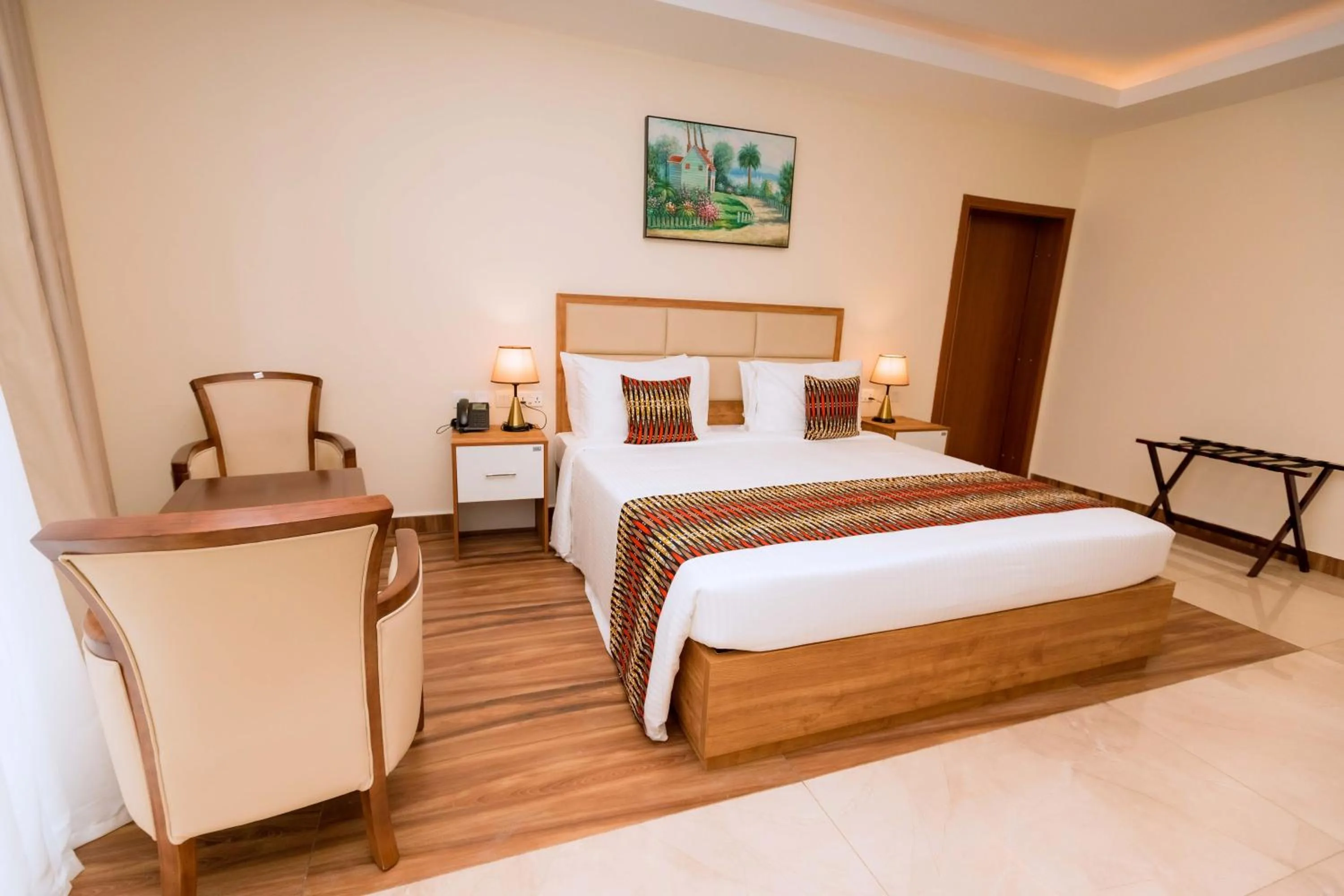 Photo of the whole room, Bed in The Hut Restaurant & Boutique Hotel