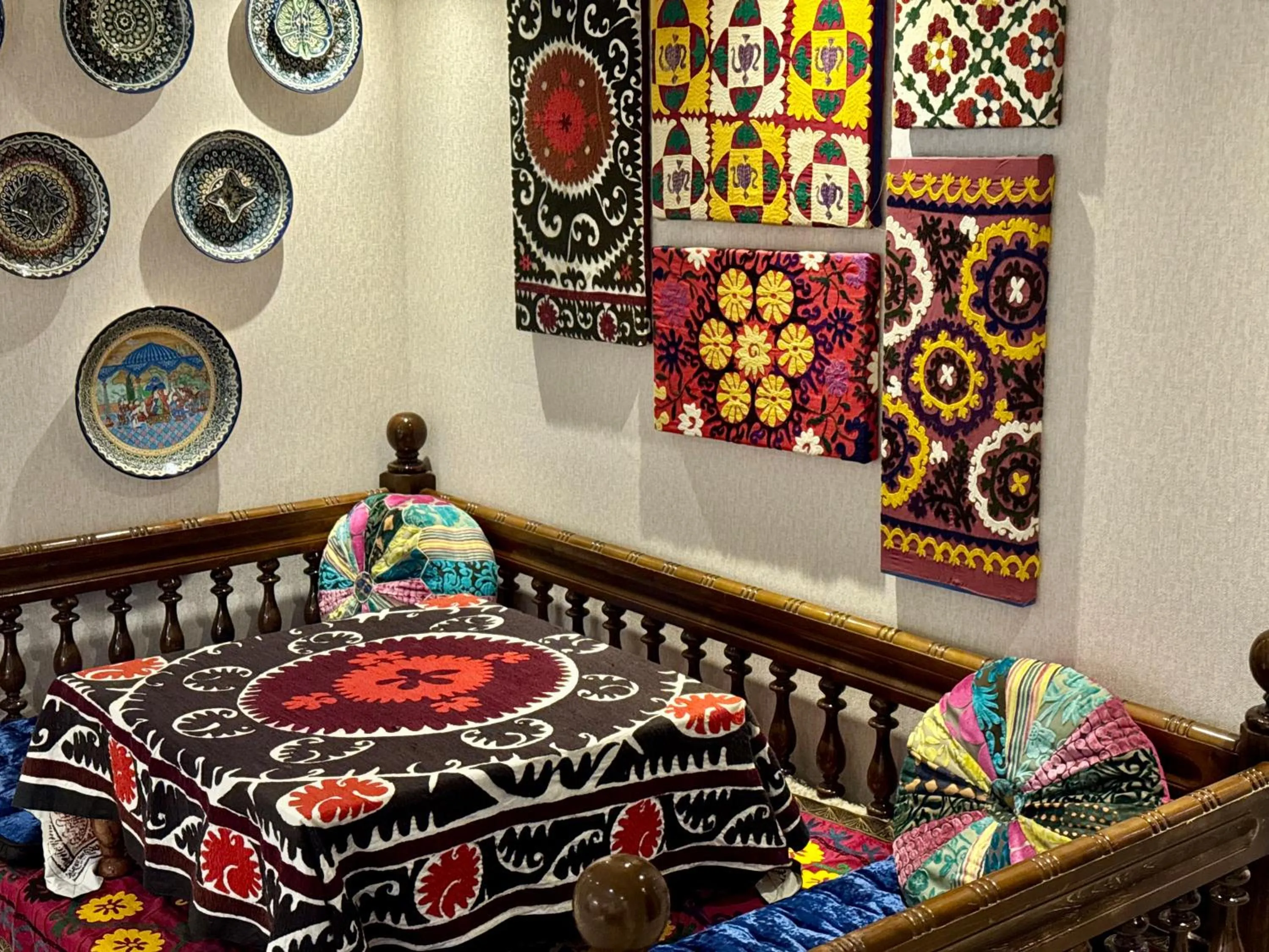 Bed in EmirHan Hotel