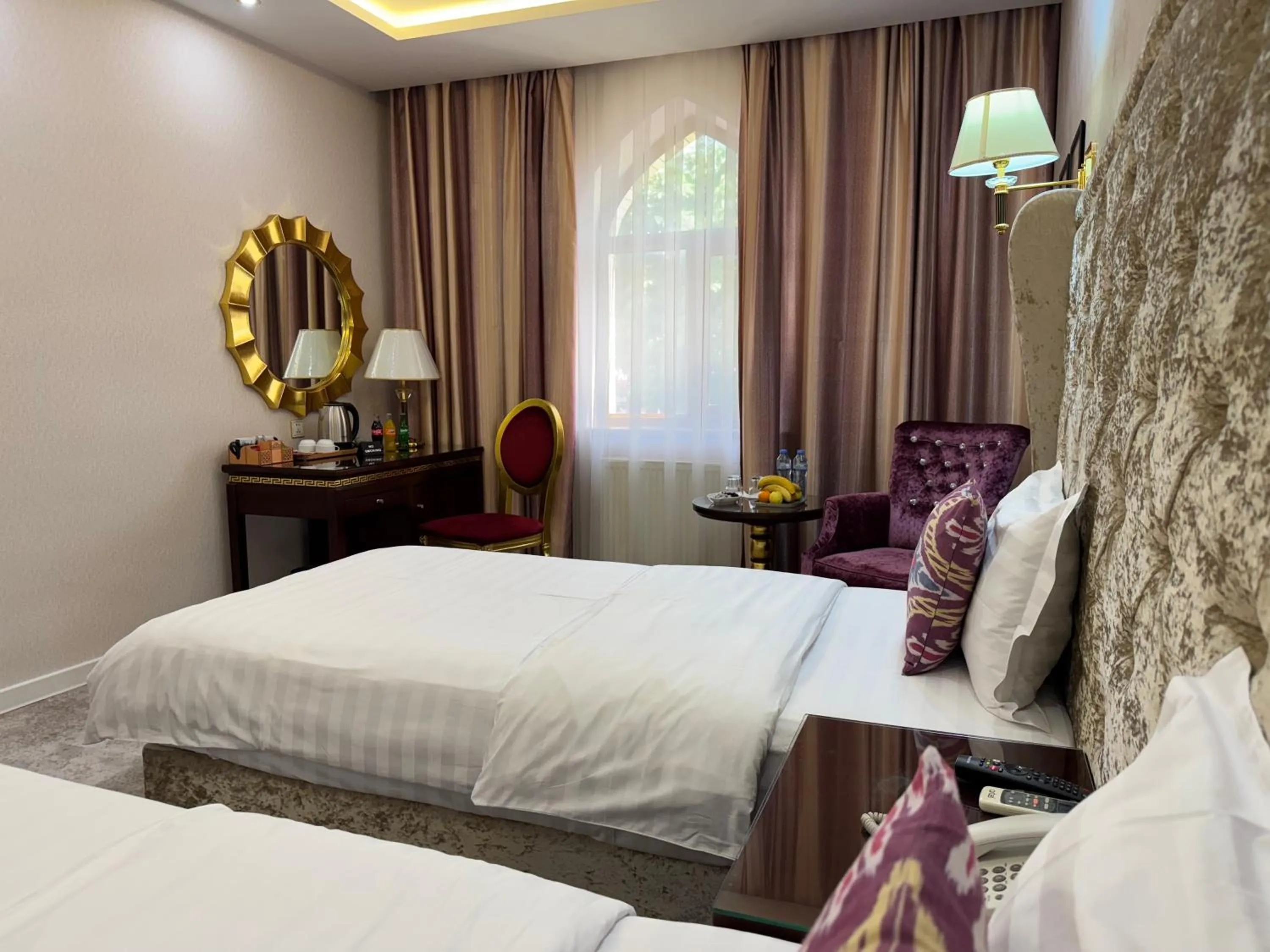 Bed in EmirHan Hotel