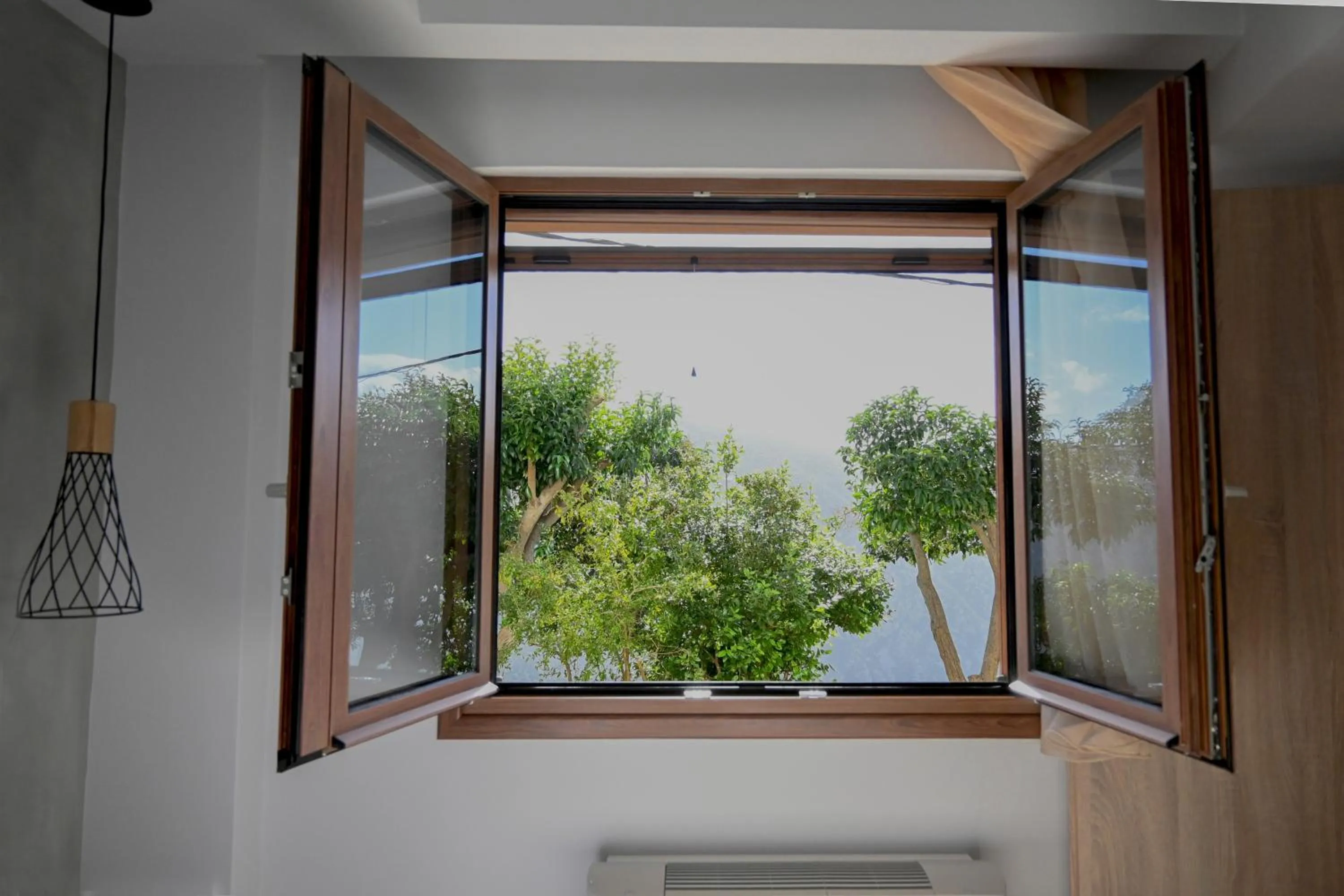 Garden view in Komody Apartments