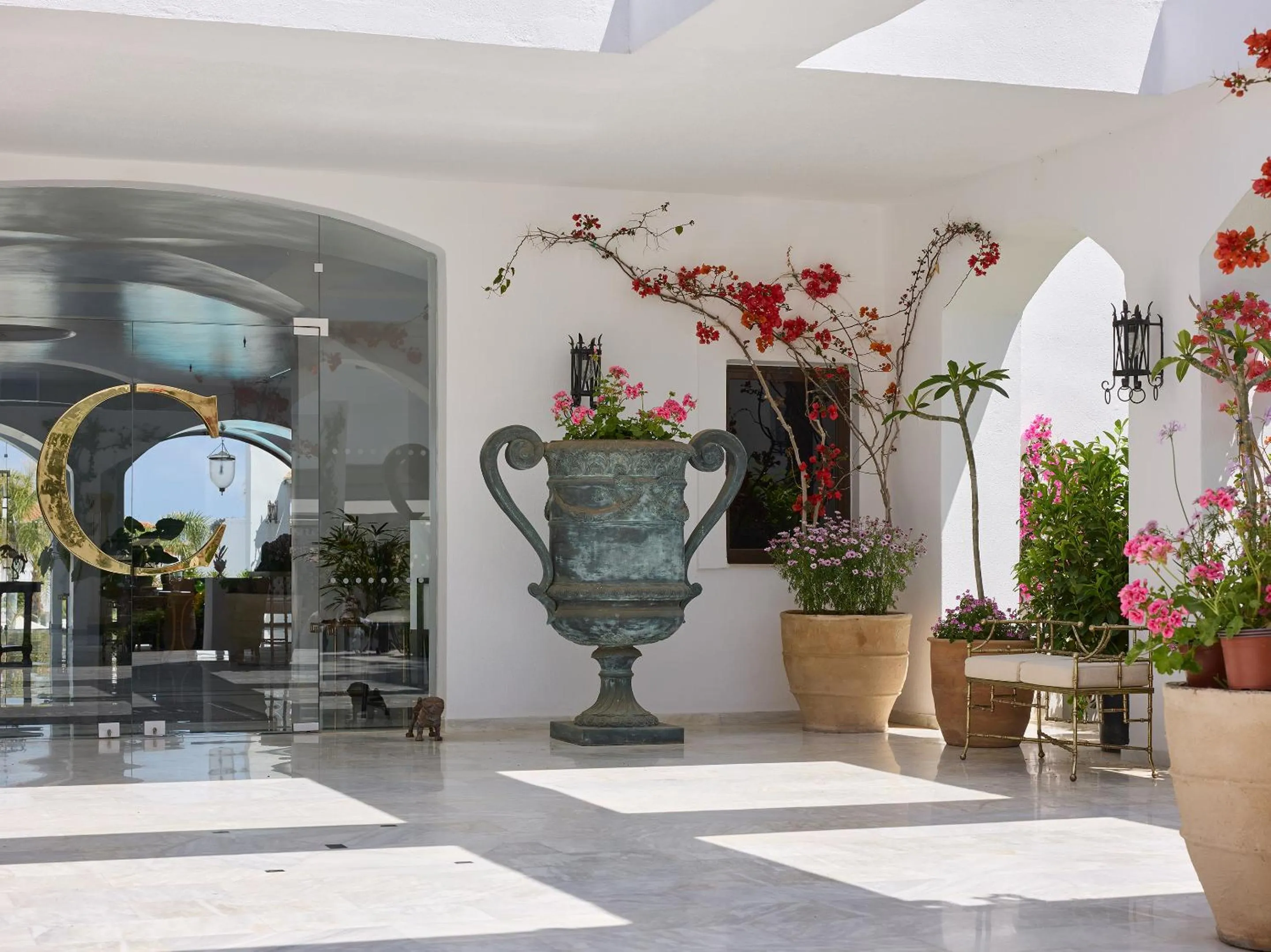 Facade/entrance in Caramel, A Grecotel Resort to Live