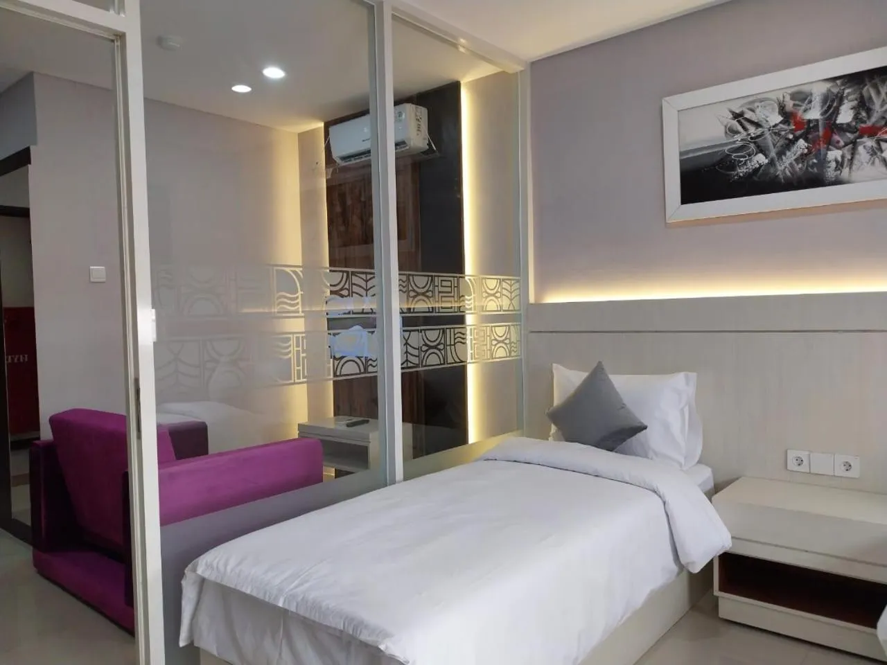 Bed in Daima Suites Margonda