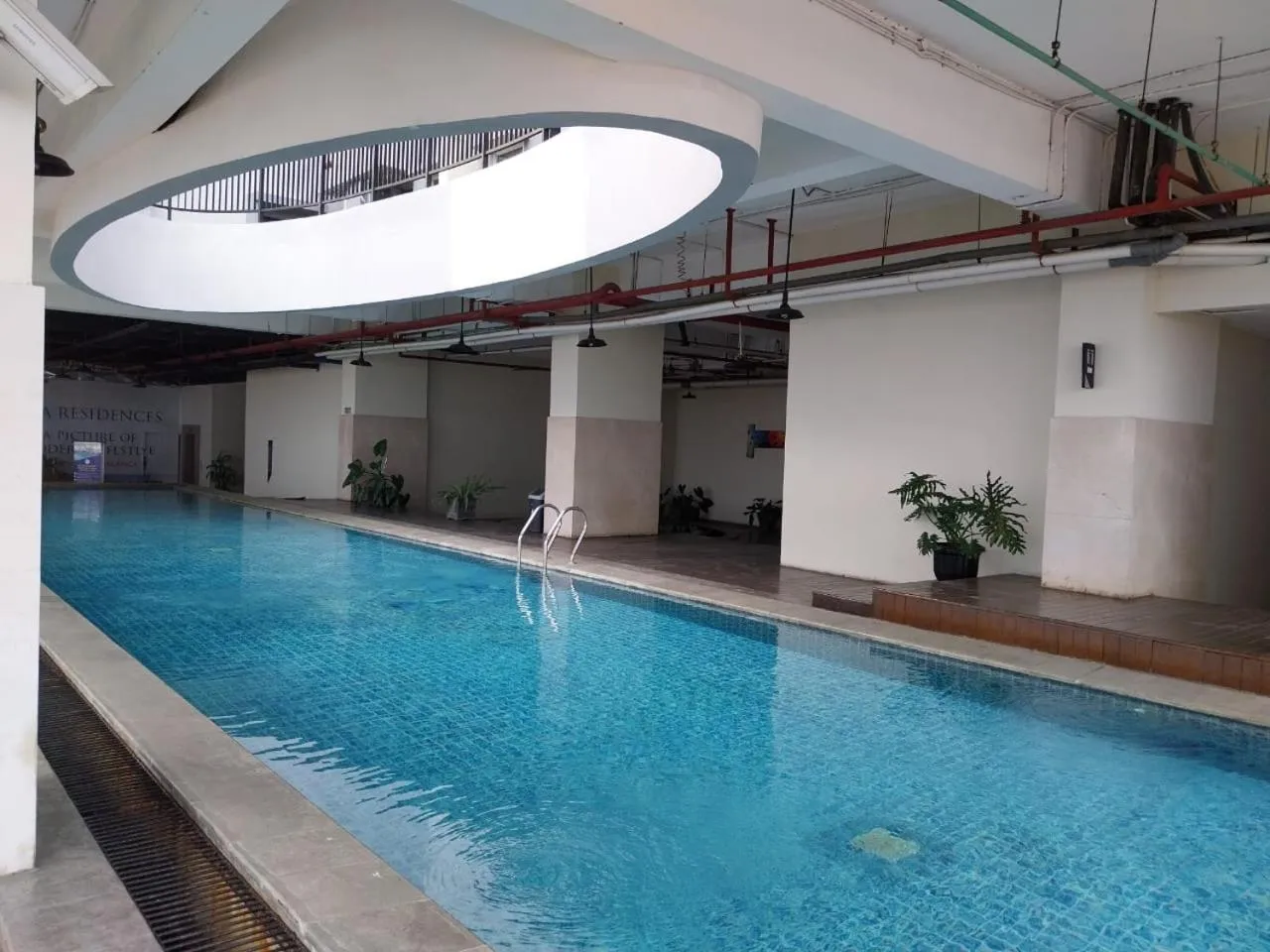 Pool view in Daima Suites Margonda
