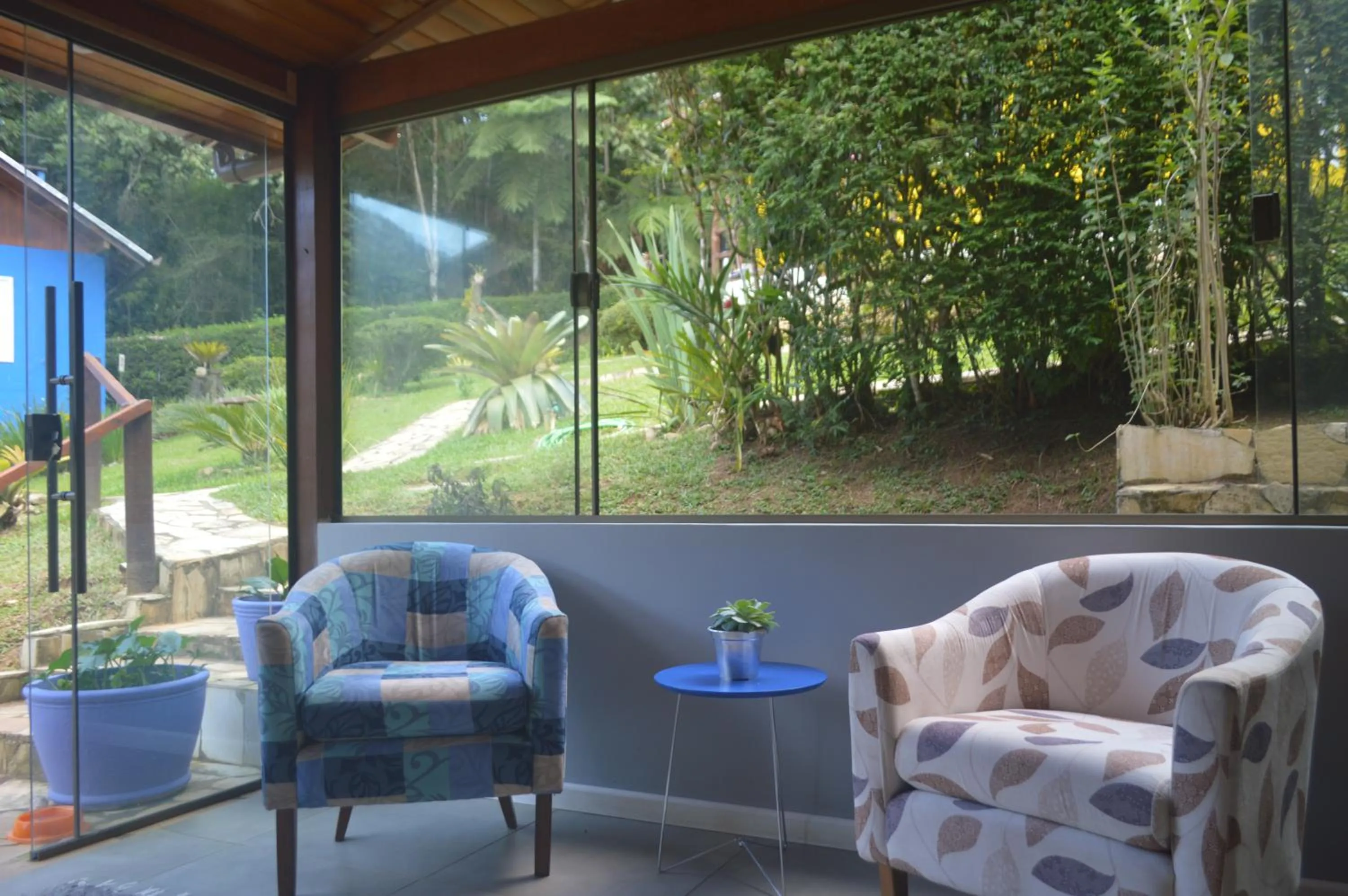 Living room in Pousada Refúgio das Aves