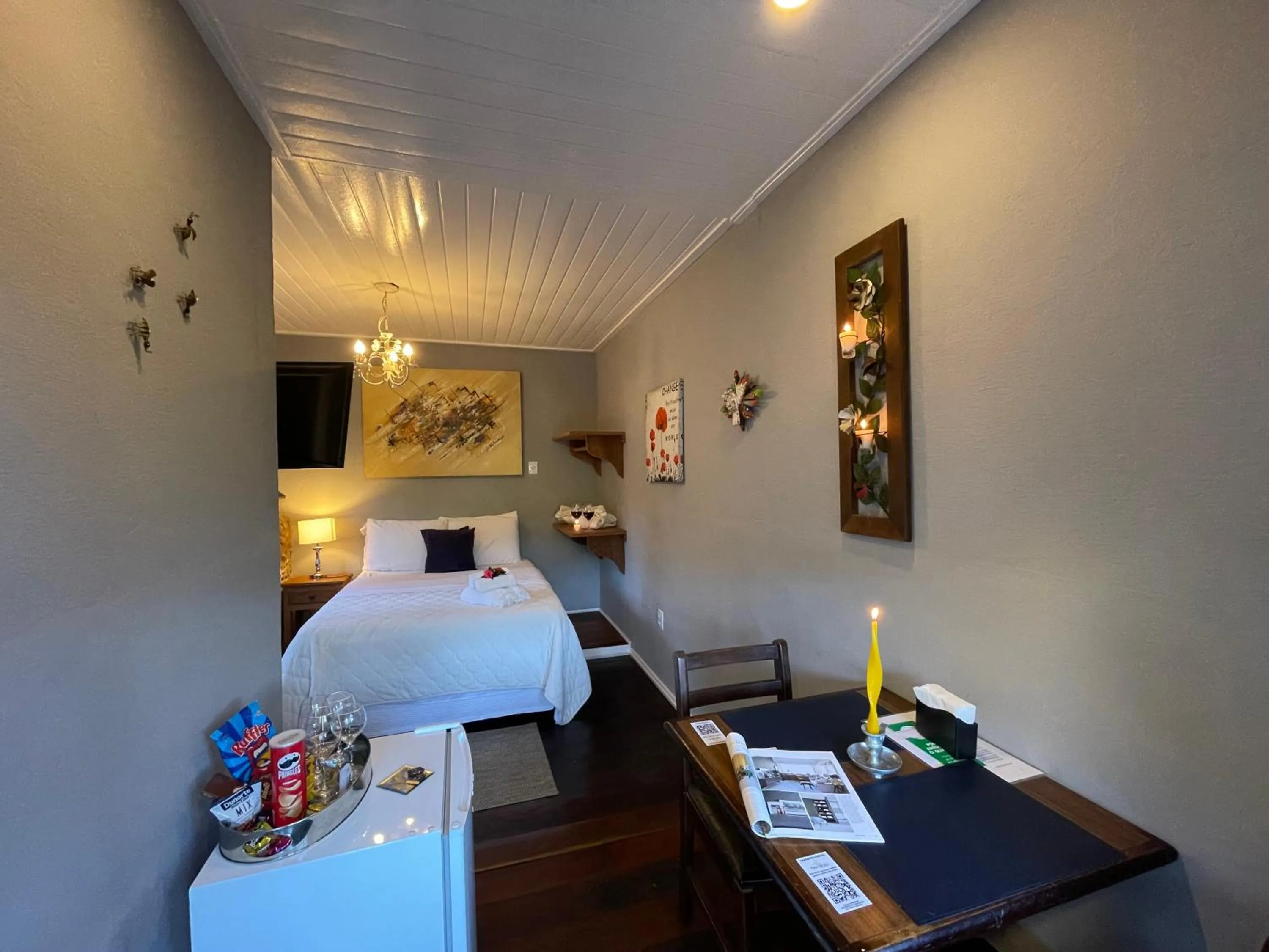 Bed in Pousada Refúgio das Aves