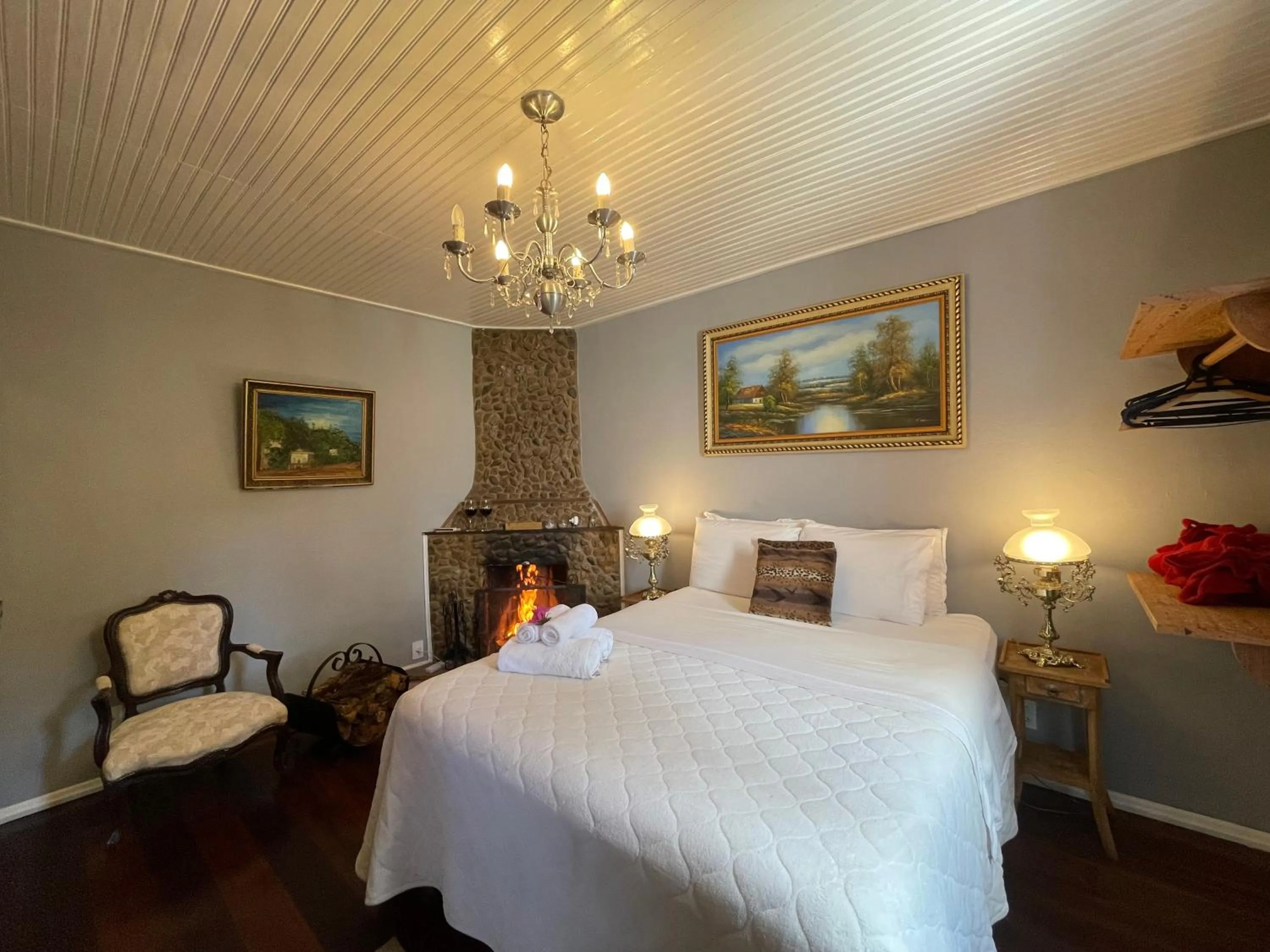 Bed in Pousada Refúgio das Aves