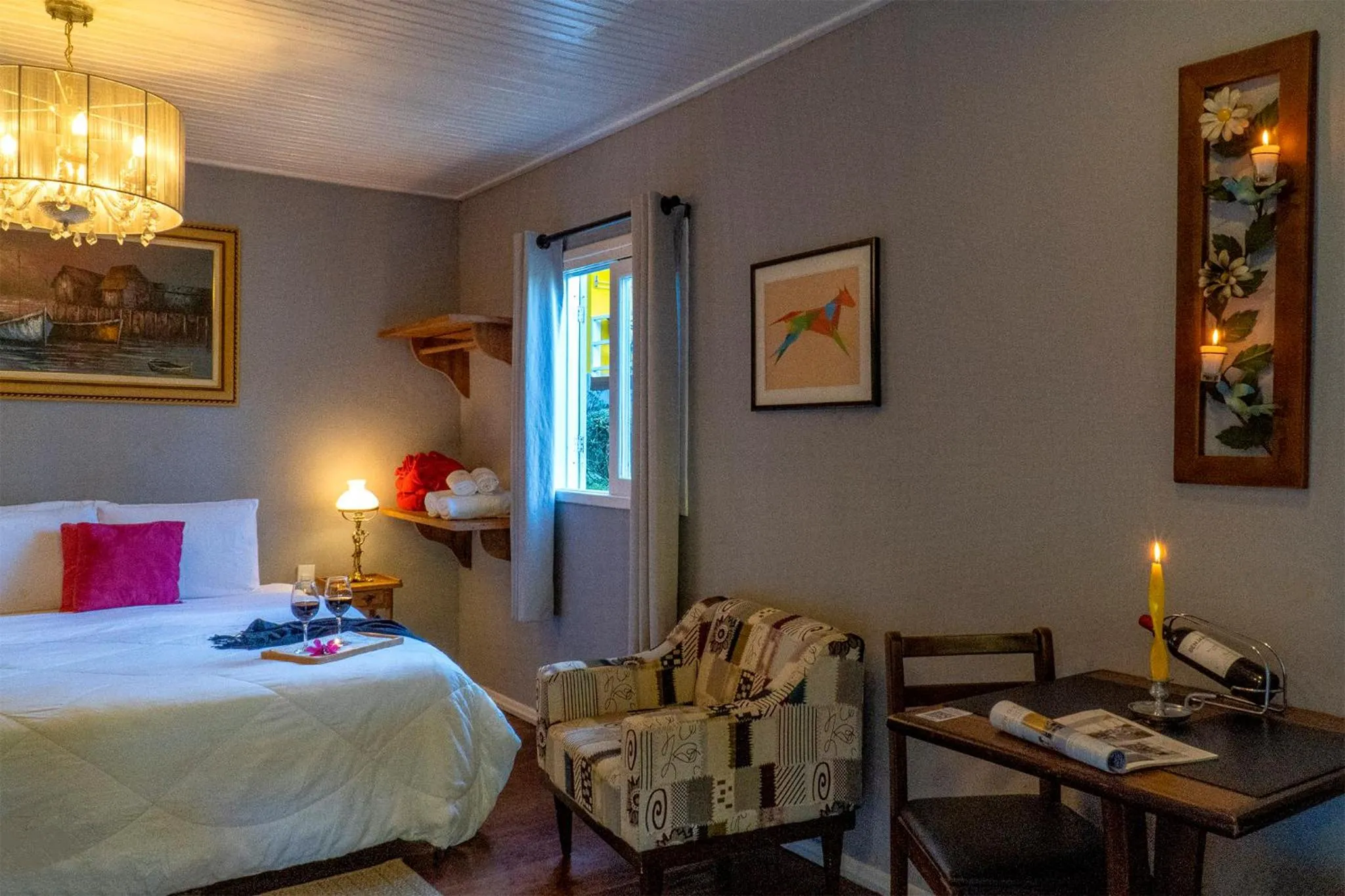 Bedroom, Bed in Pousada Refúgio das Aves