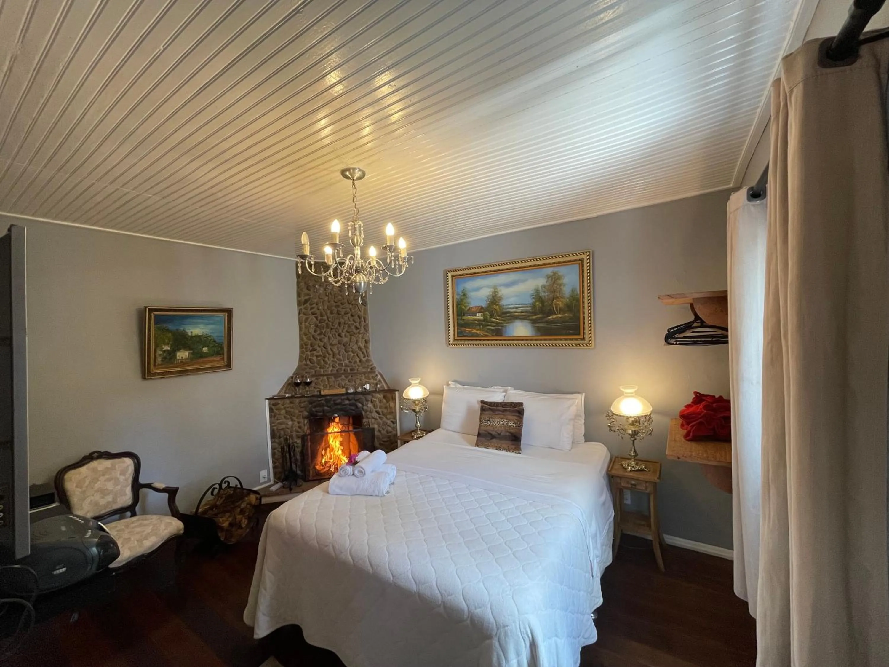 Bed in Pousada Refúgio das Aves