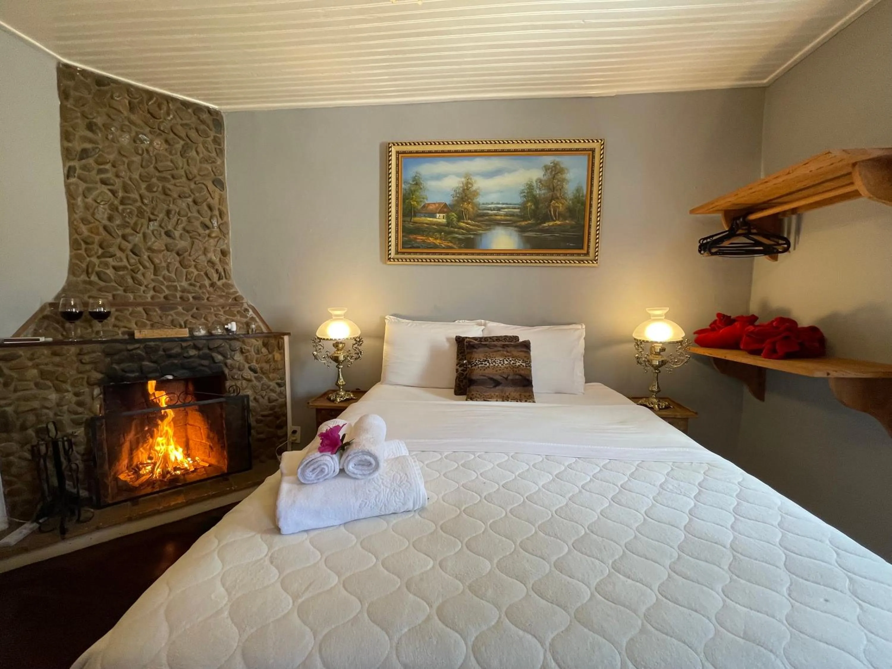 Bed in Pousada Refúgio das Aves