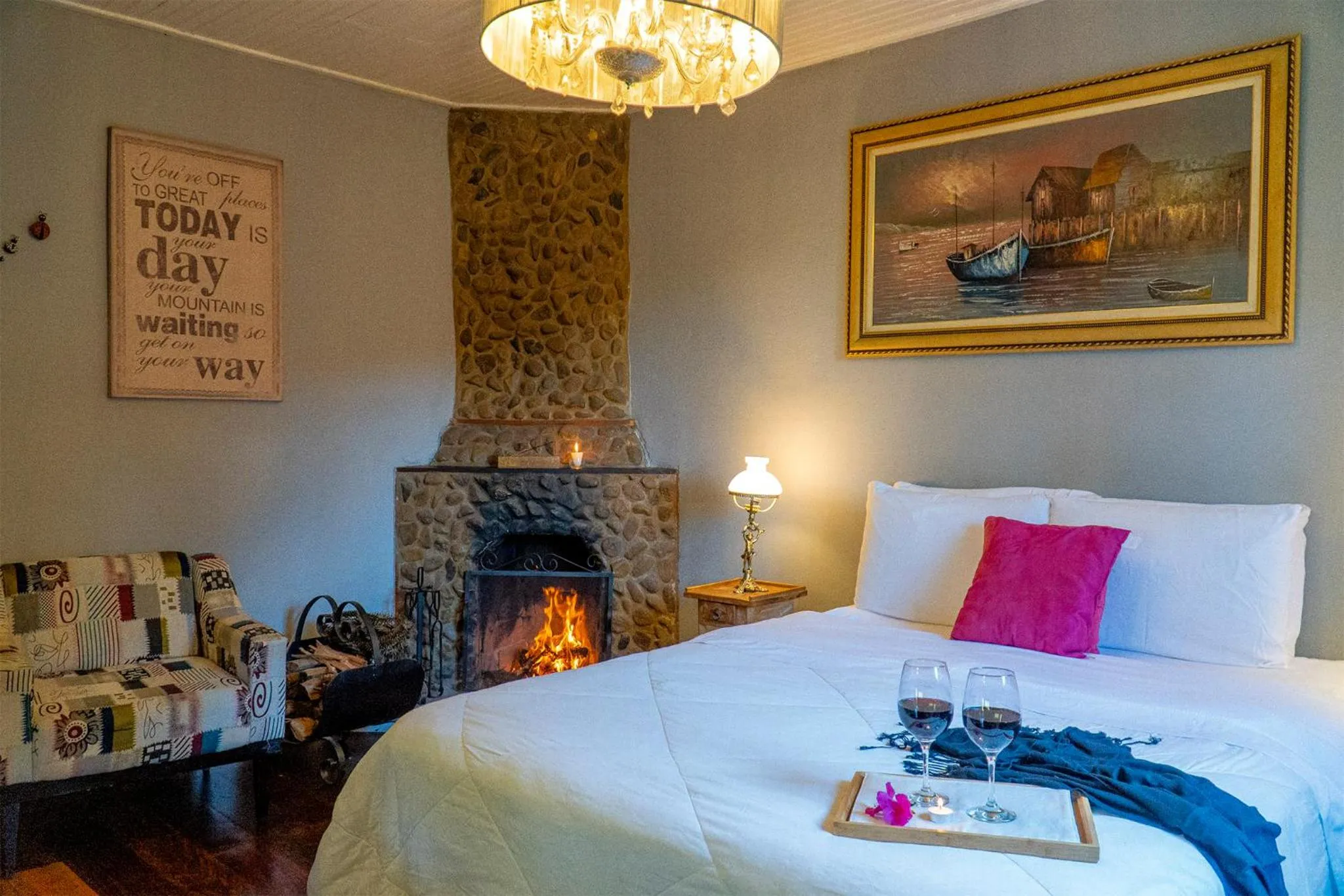 Bed in Pousada Refúgio das Aves