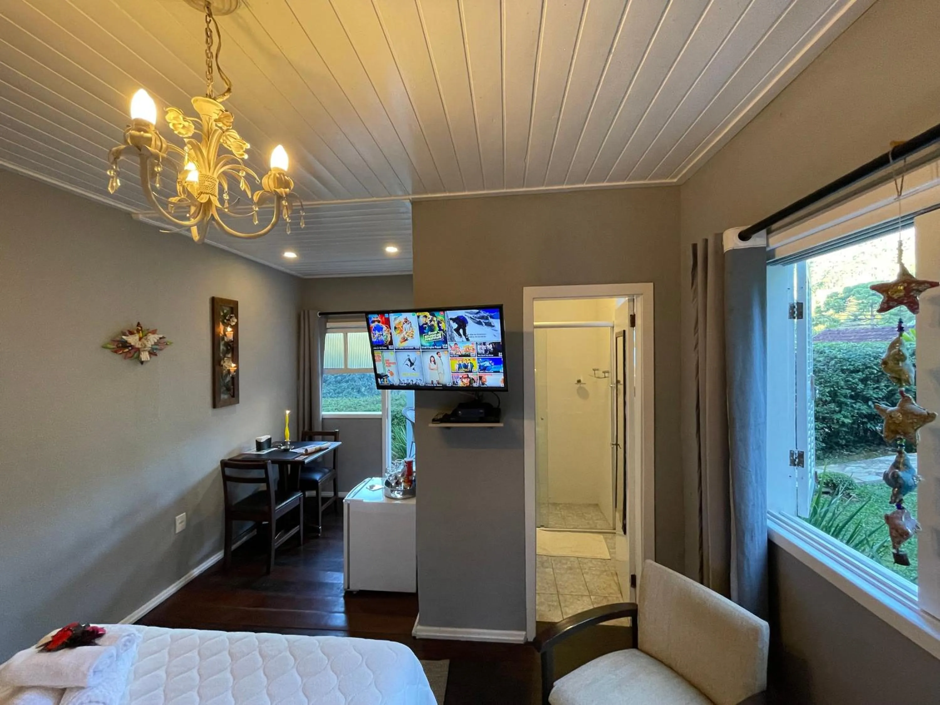 Bed in Pousada Refúgio das Aves