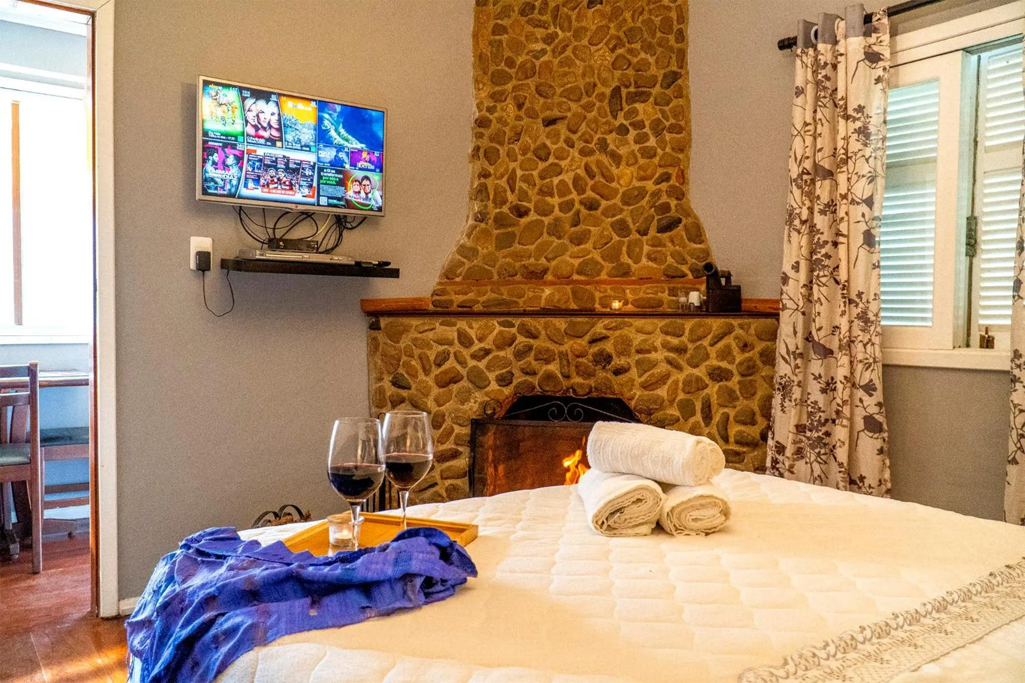 Bed in Pousada Refúgio das Aves