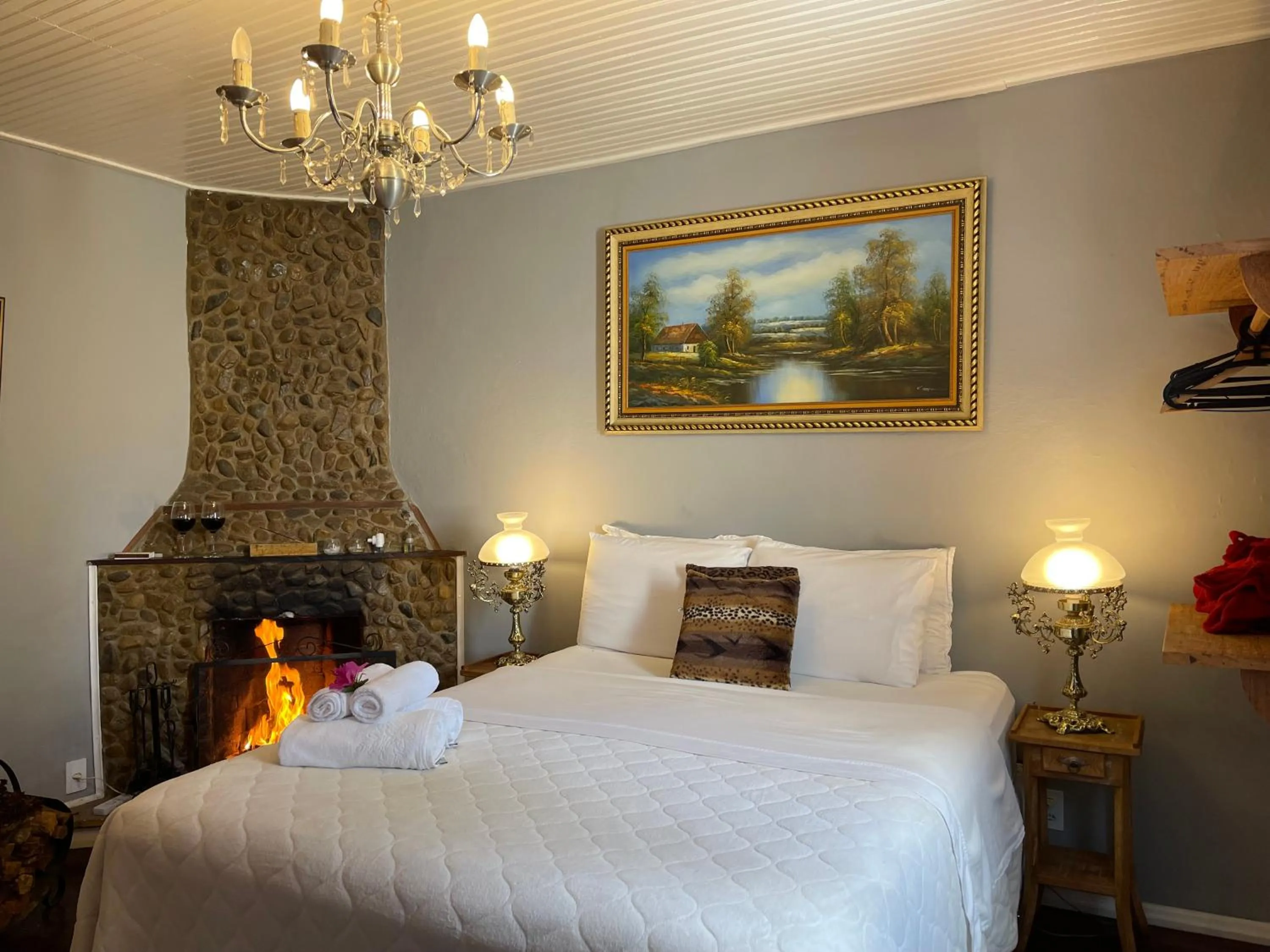 Bed in Pousada Refúgio das Aves