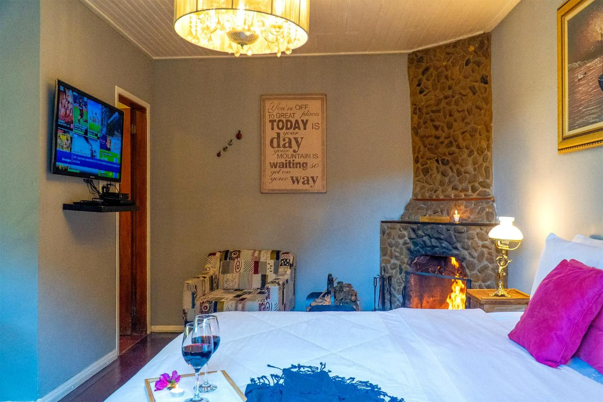 Bed in Pousada Refúgio das Aves