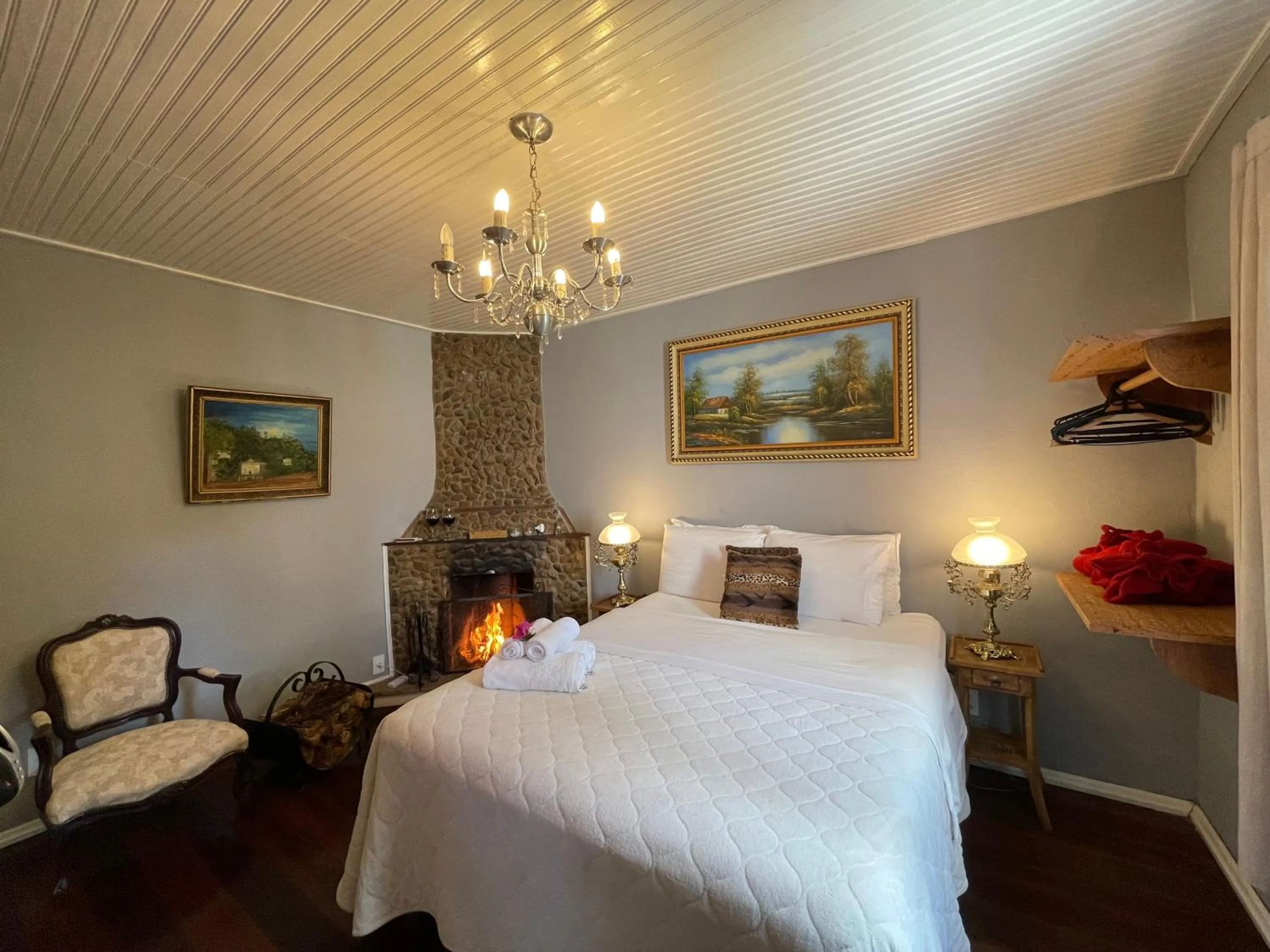 Bed in Pousada Refúgio das Aves