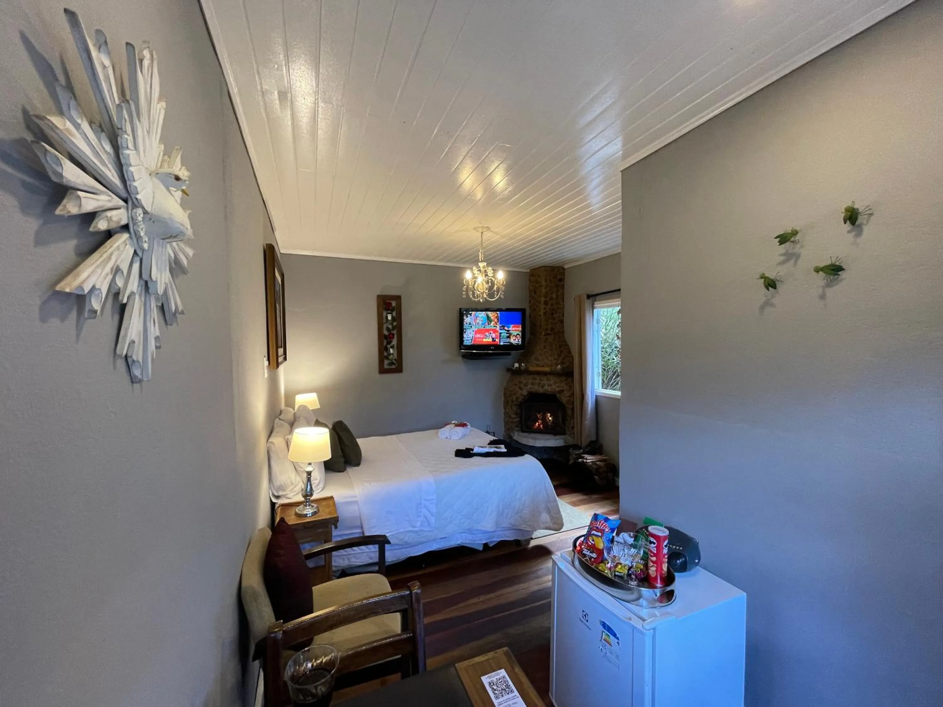 Bed in Pousada Refúgio das Aves