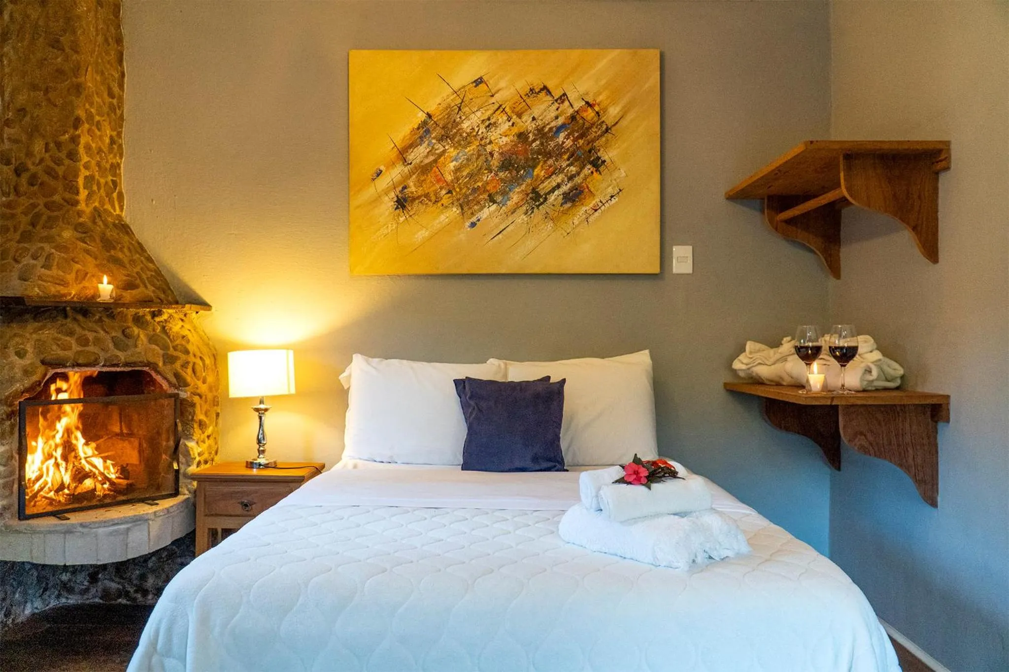 Bed in Pousada Refúgio das Aves