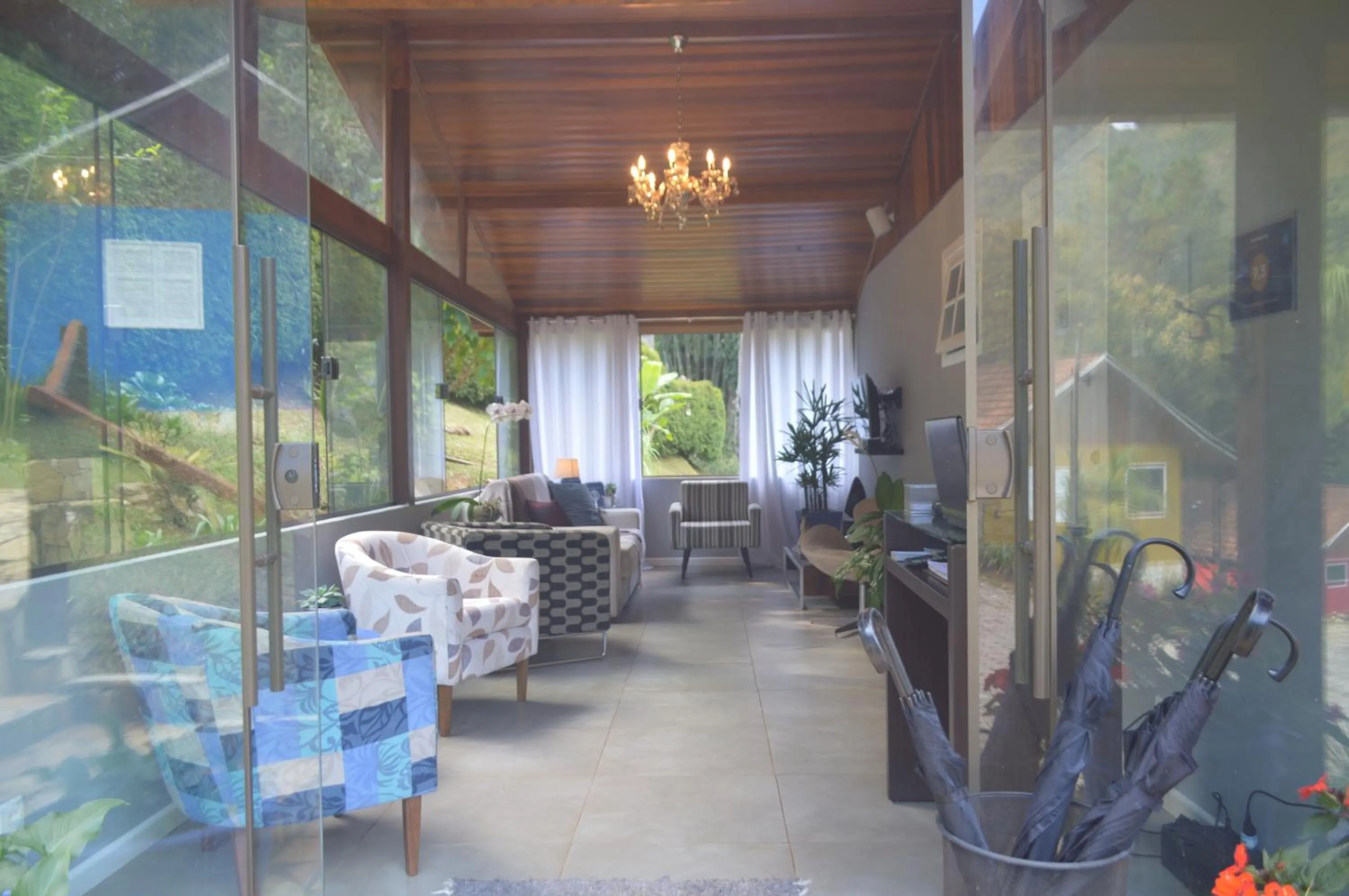 Lobby or reception in Pousada Refúgio das Aves