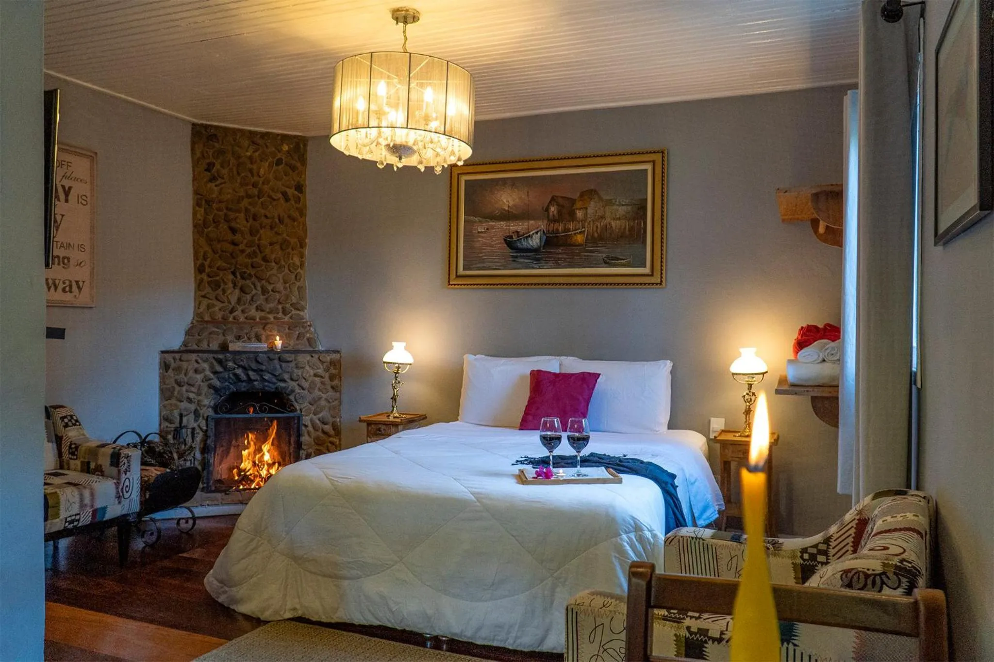 Bed in Pousada Refúgio das Aves