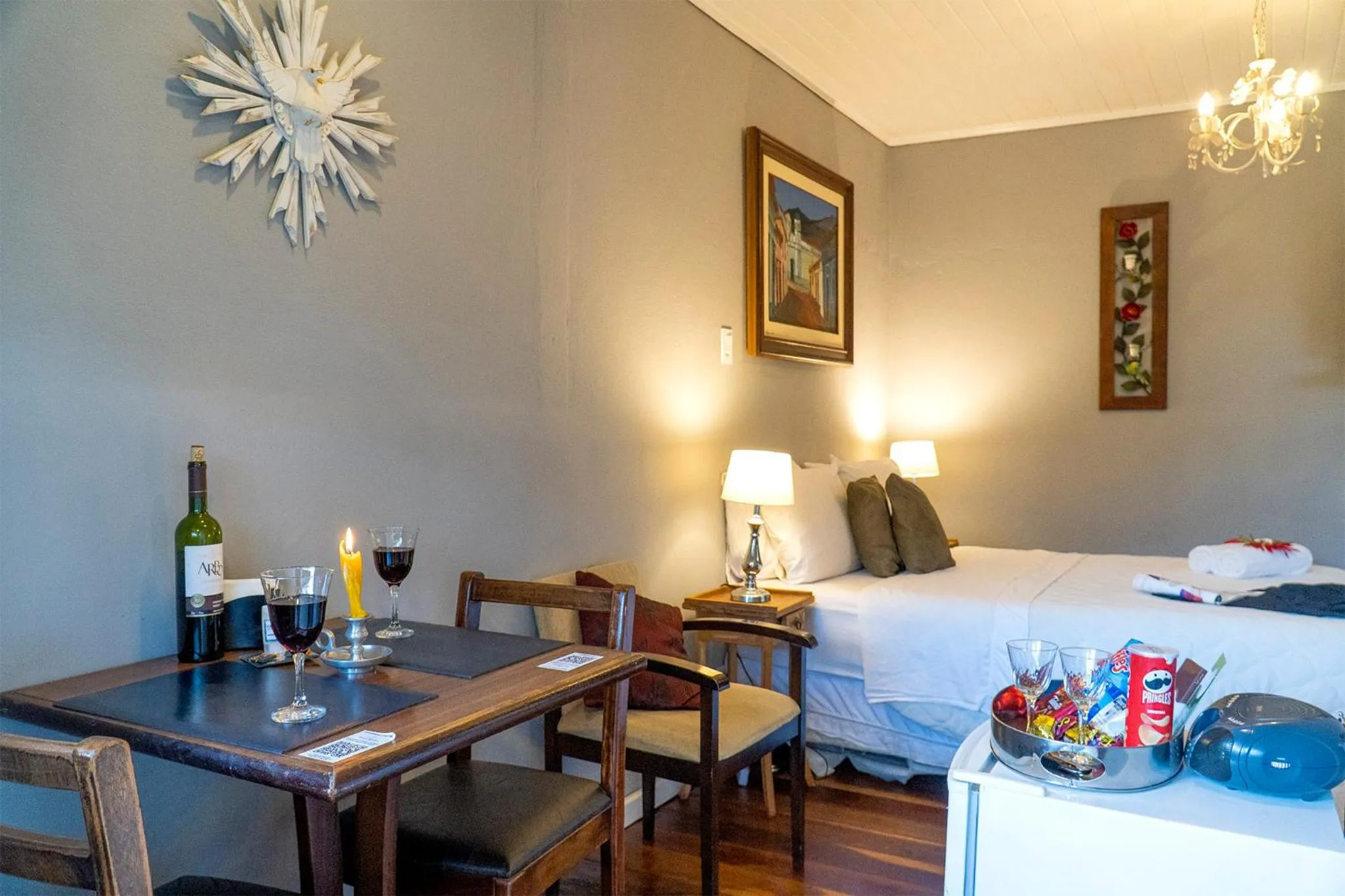 Bed in Pousada Refúgio das Aves