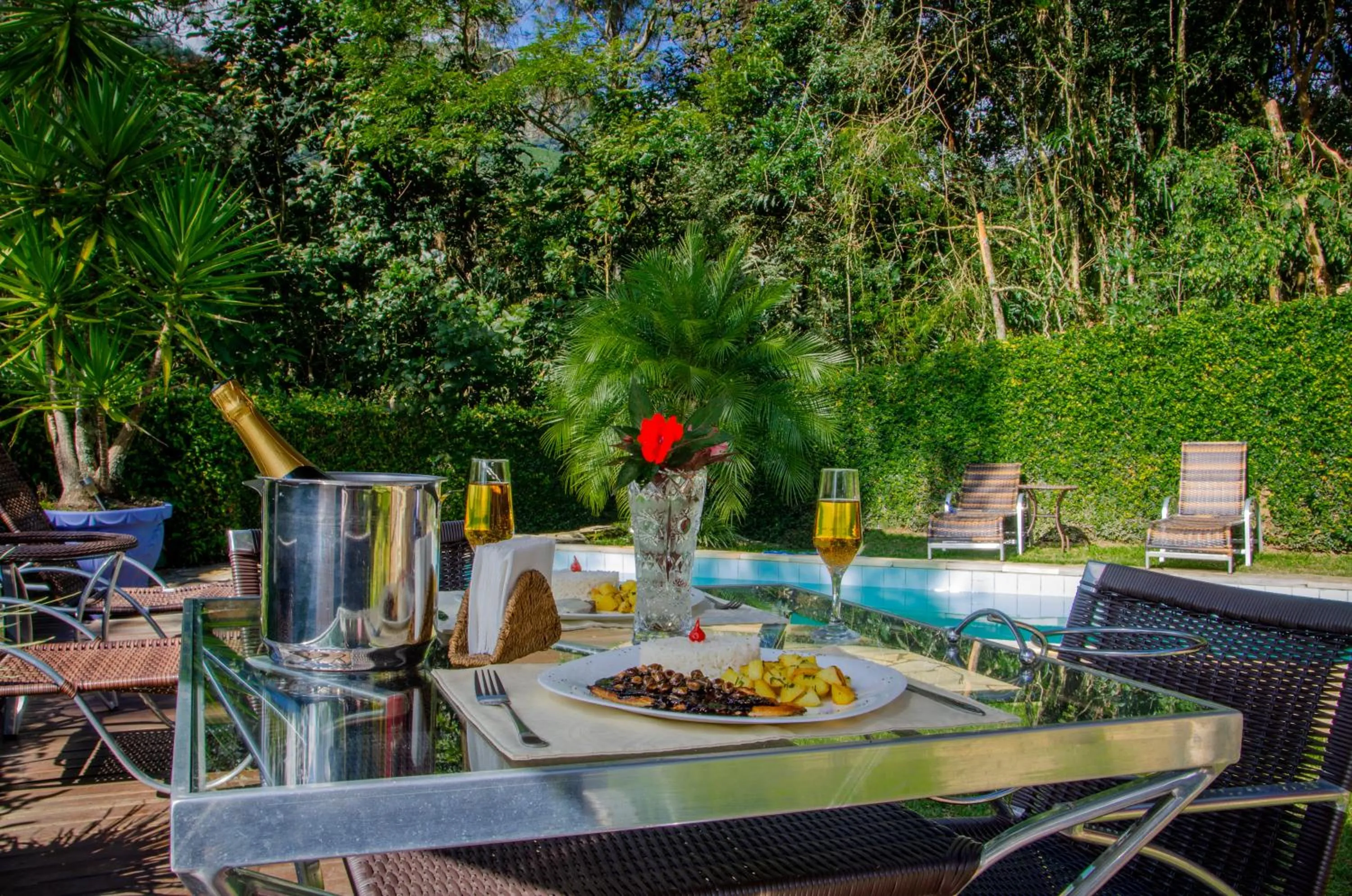 Food and drinks in Pousada Refúgio das Aves