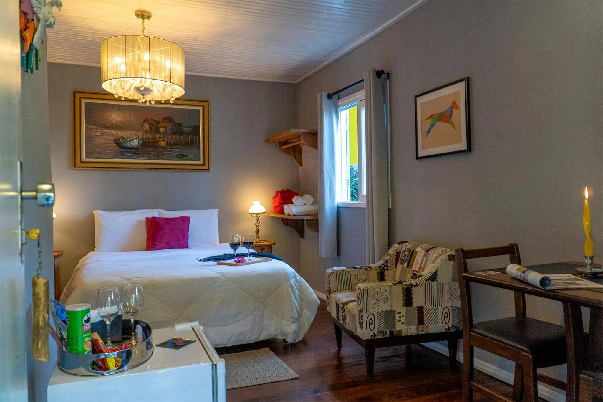 Bed in Pousada Refúgio das Aves