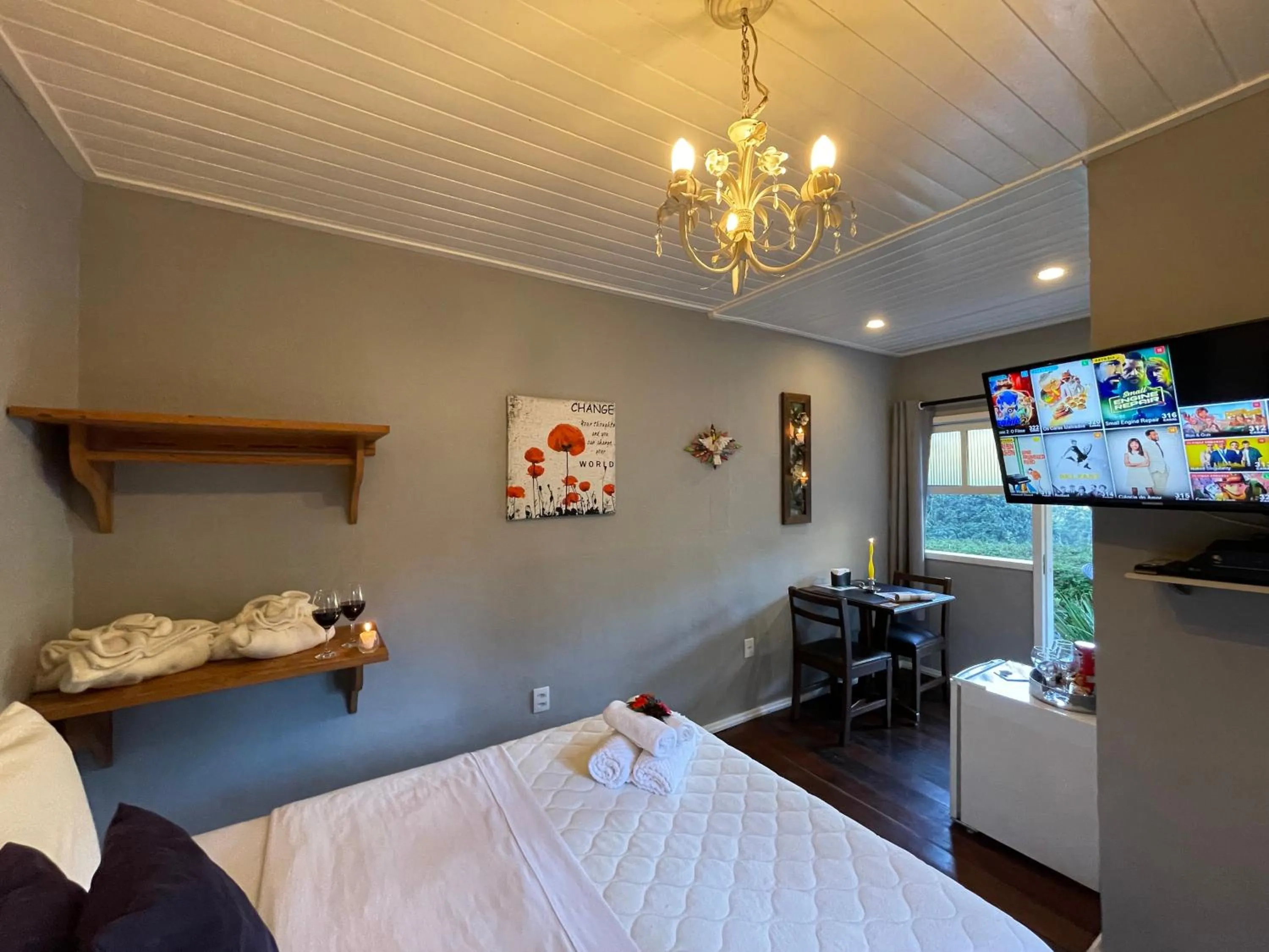 Bed in Pousada Refúgio das Aves