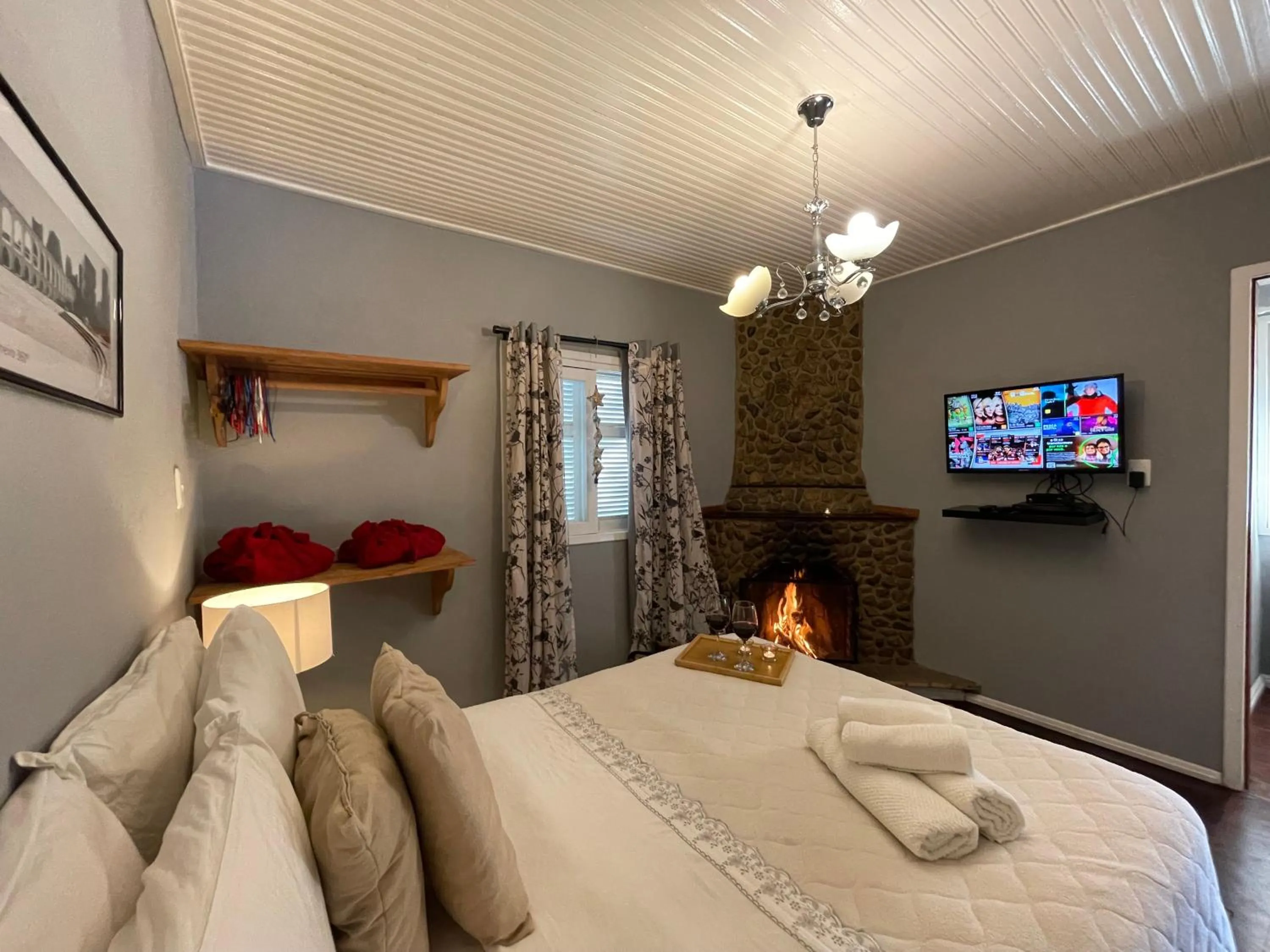 Bed in Pousada Refúgio das Aves