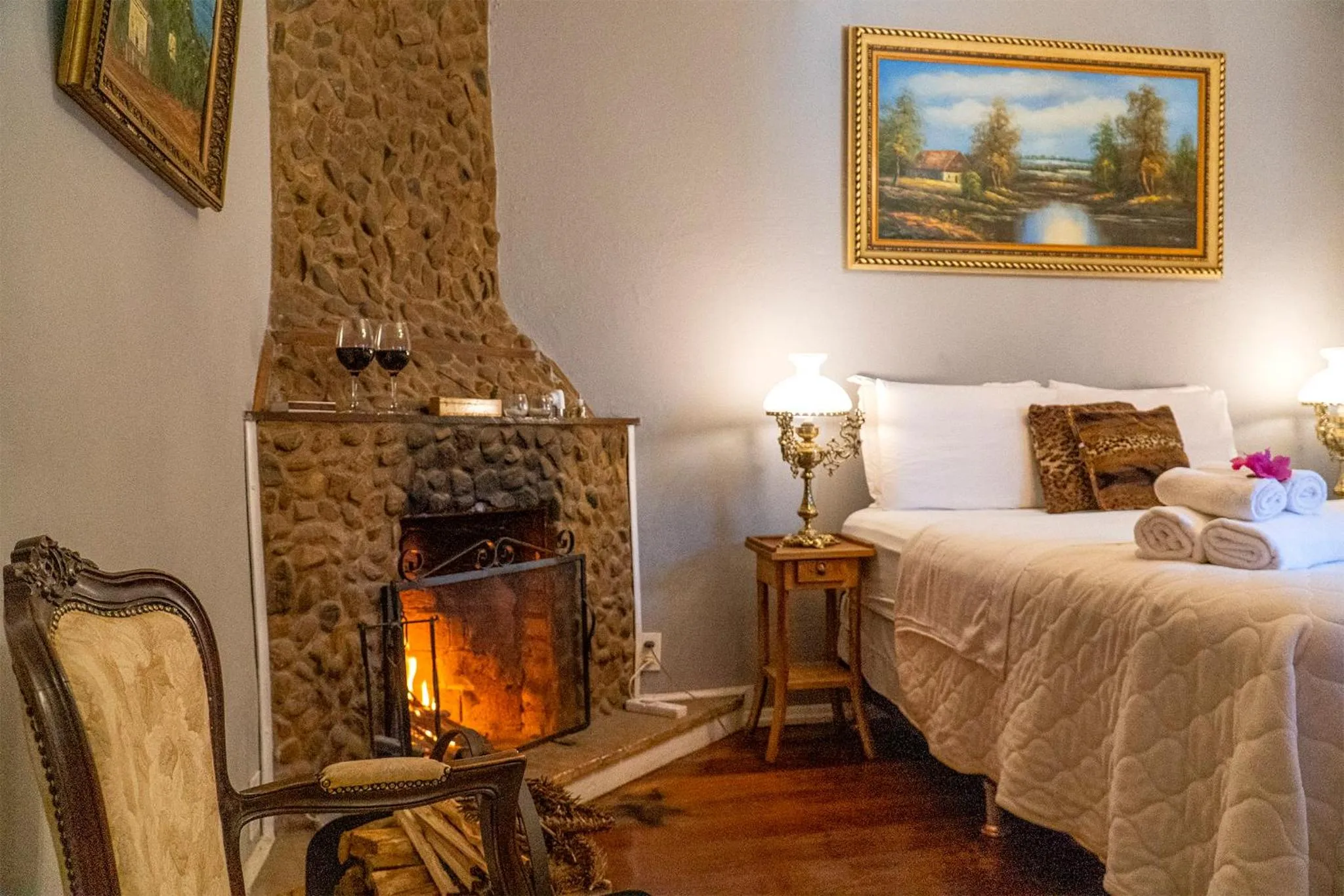 Bed in Pousada Refúgio das Aves