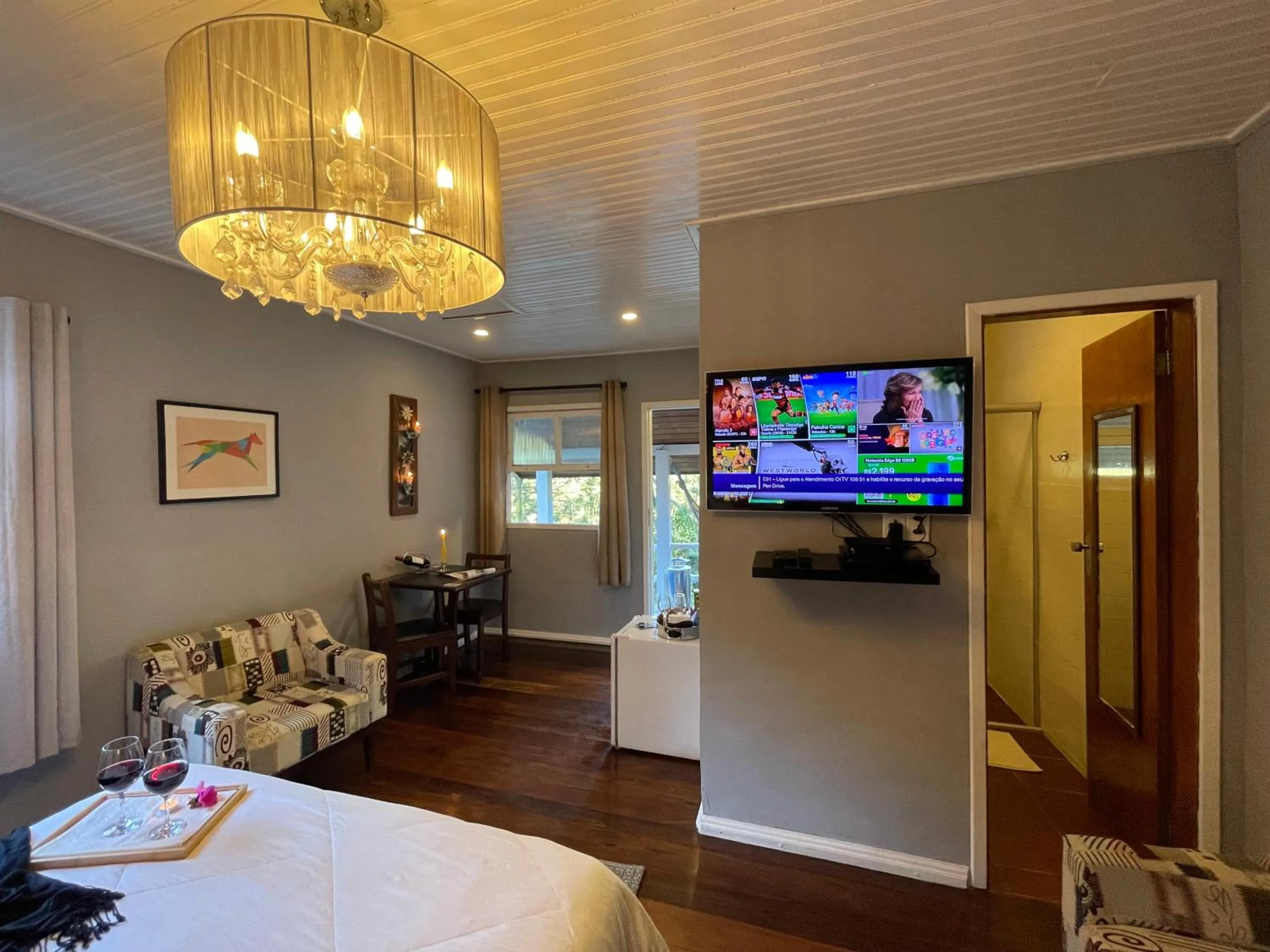 Bed in Pousada Refúgio das Aves