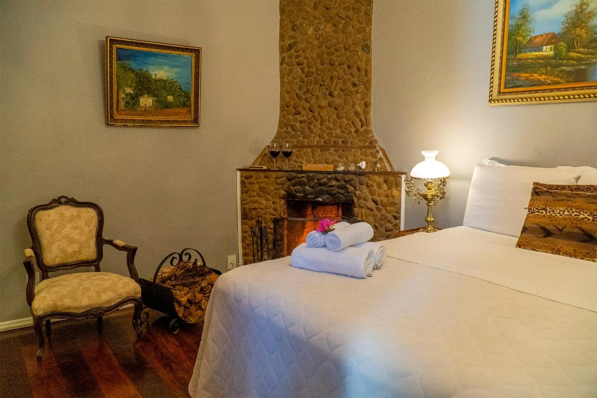 Bed in Pousada Refúgio das Aves