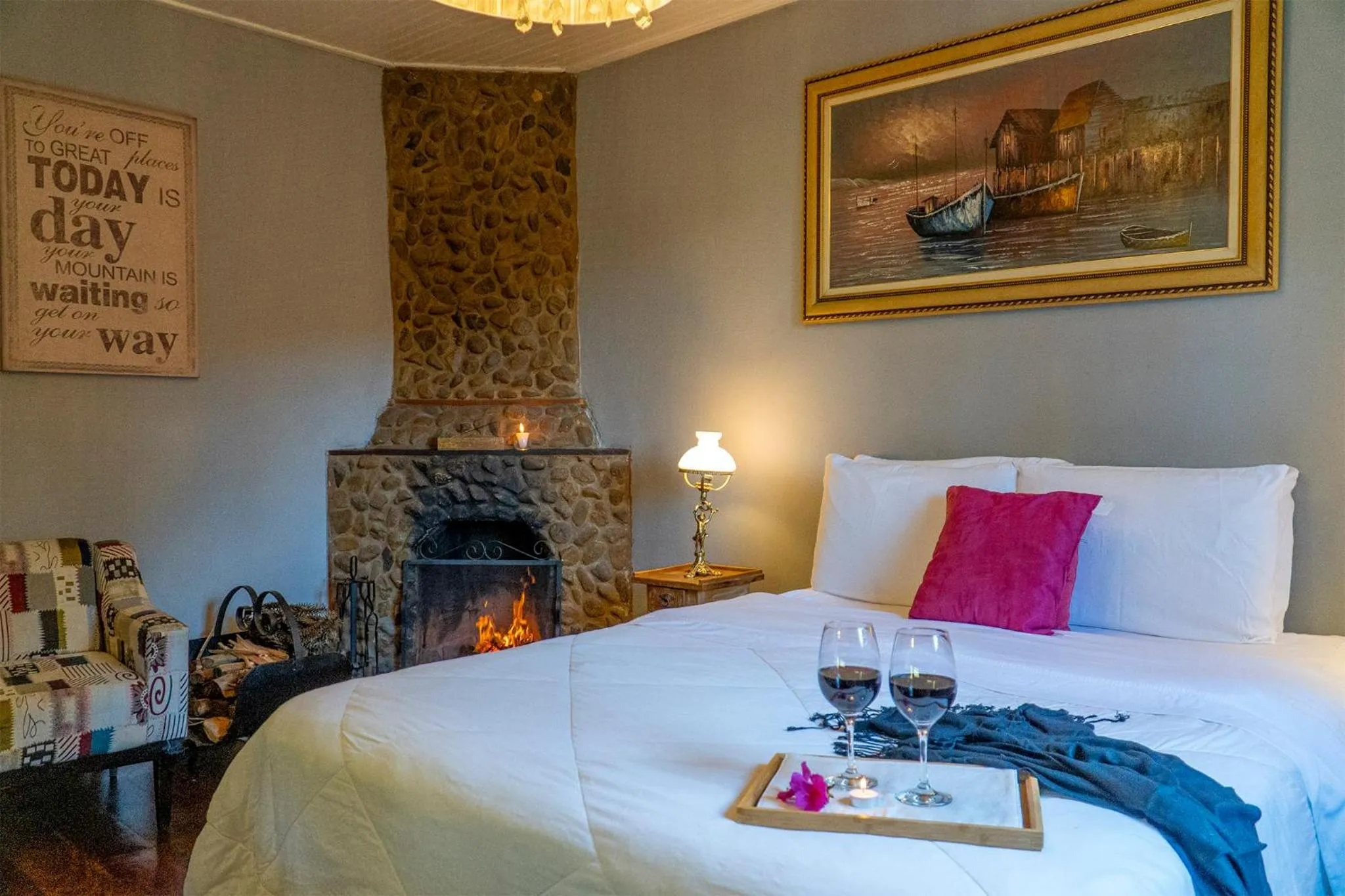 Bed in Pousada Refúgio das Aves