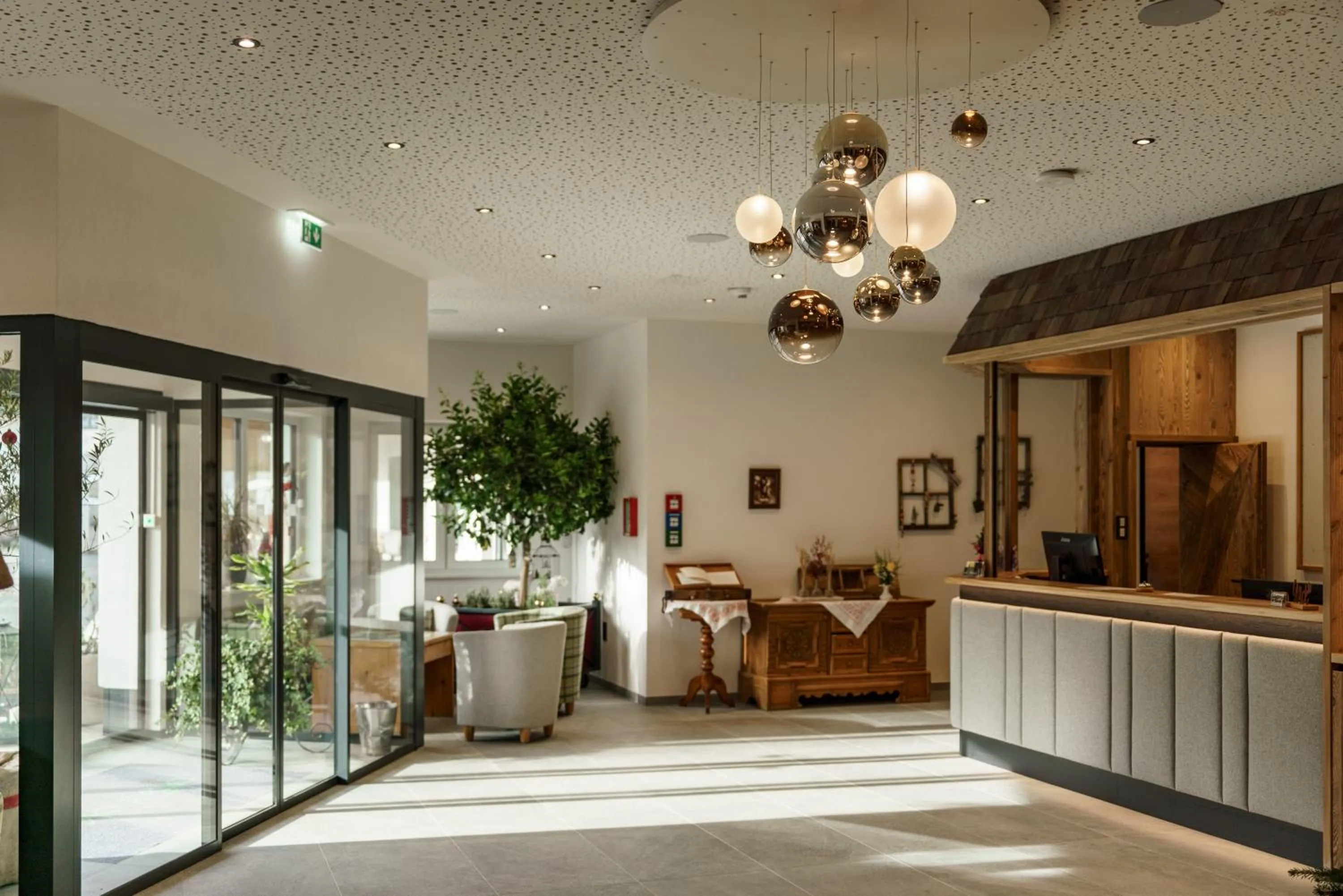 Lobby or reception in Hotel Moser