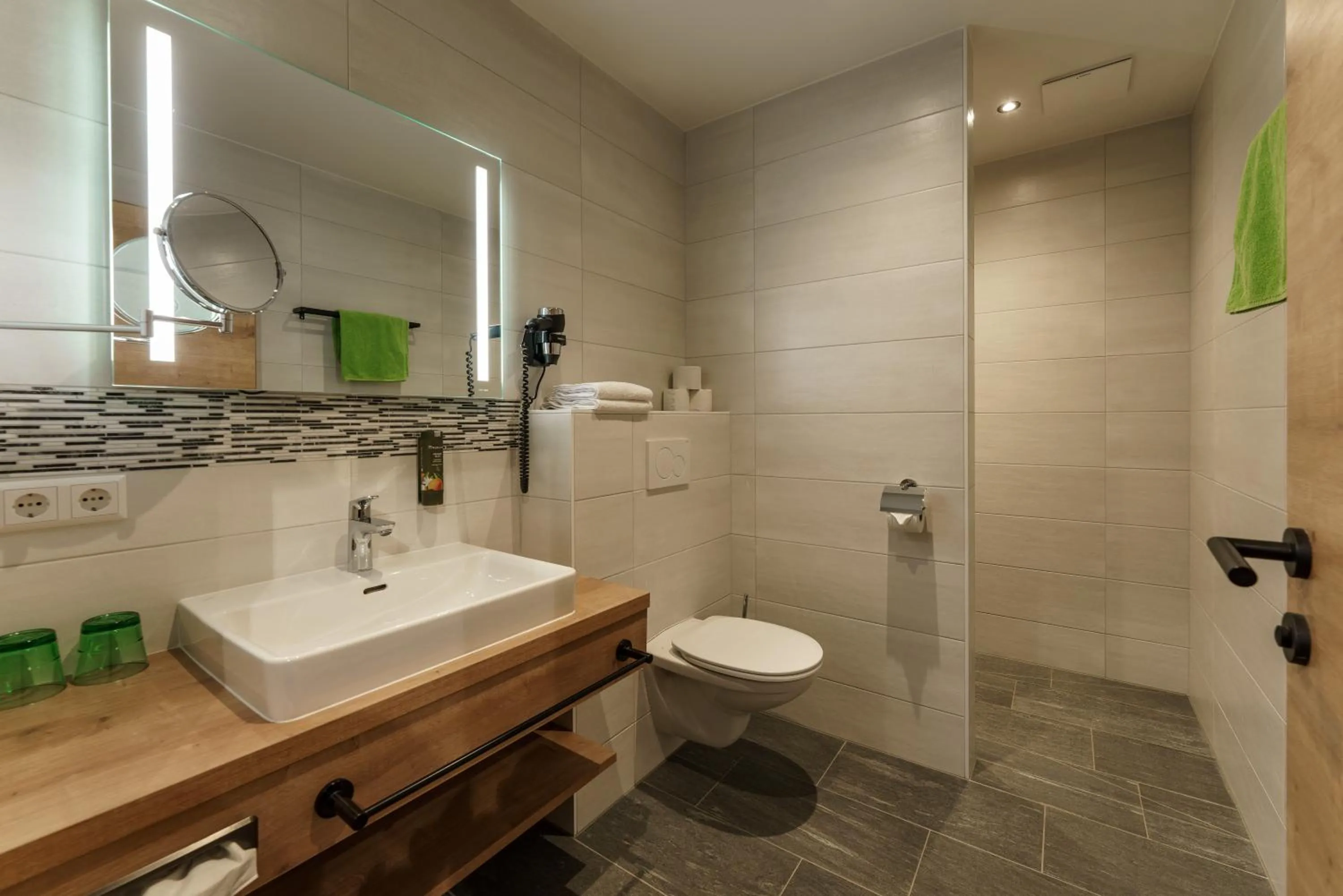 Shower in Hotel Moser