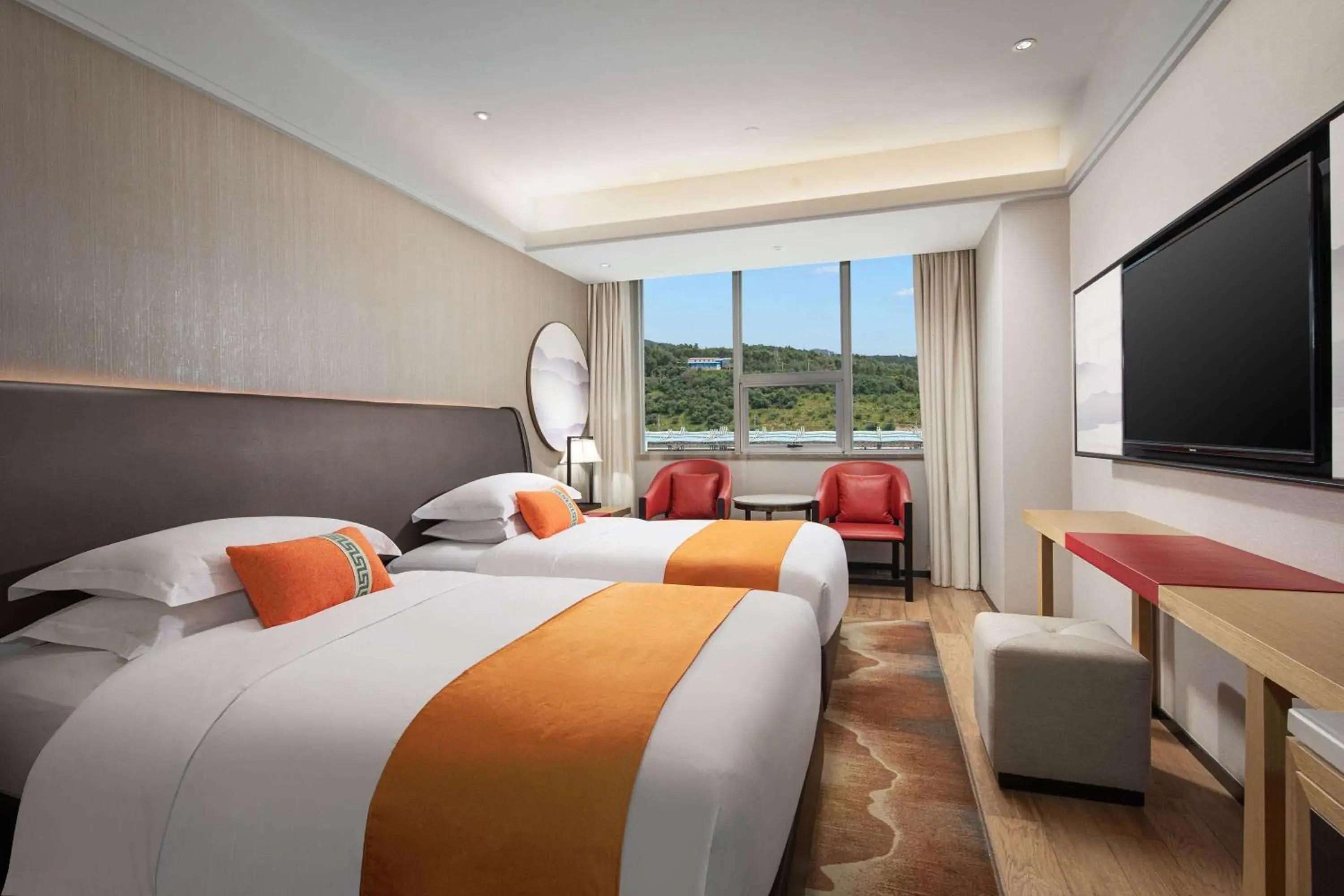 Deluxe Twin Room in Hawthorn by Wyndham Dali Erhai Park Deluxe Twin Room in Hawthorn by Wyndham Dali Erhai Park