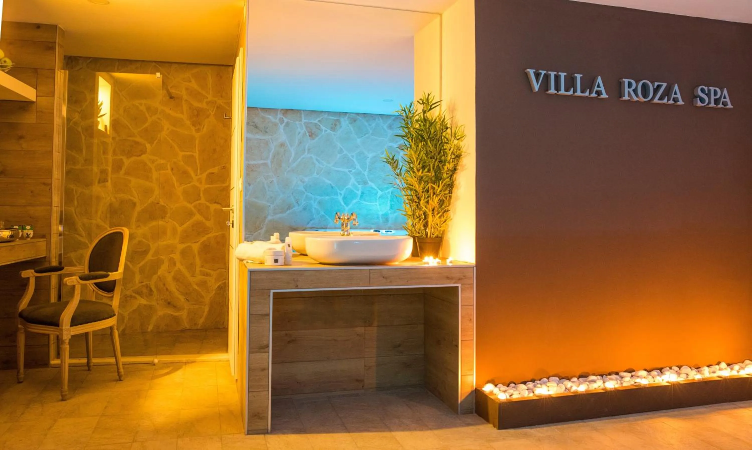 Sauna in Apartments Villa Roza