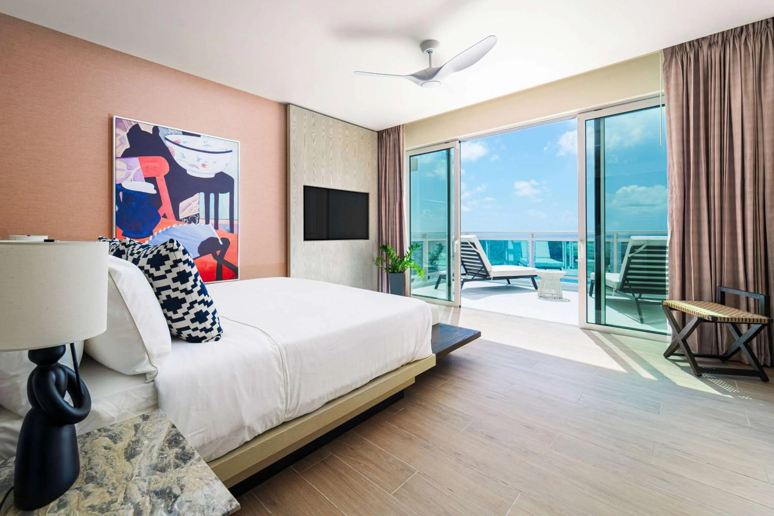 Photo of the whole room, Bed in Wyndham Grand Barbados Sam Lords Castle All Inclusive Resort