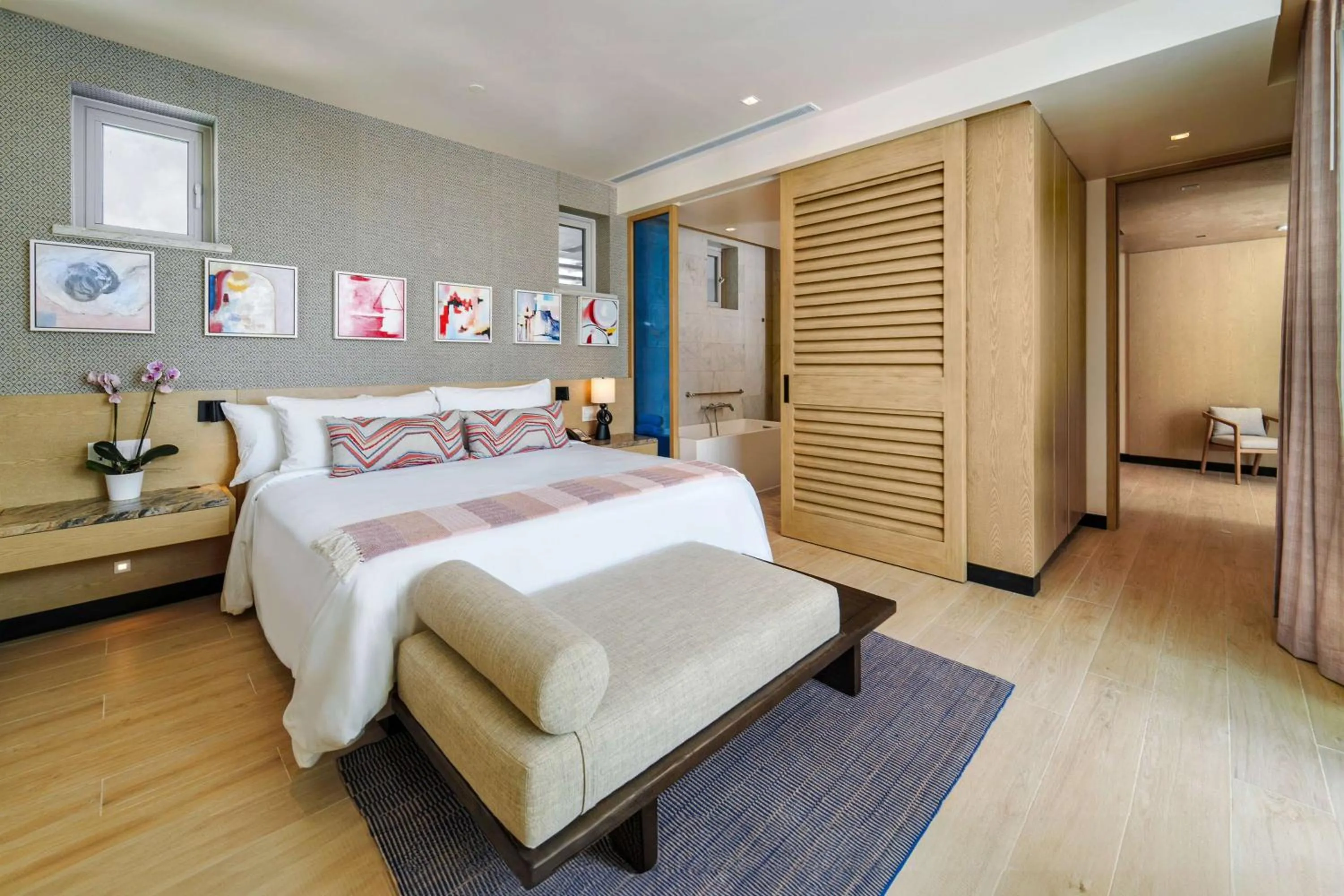 Bed in Wyndham Grand Barbados Sam Lords Castle All Inclusive Resort