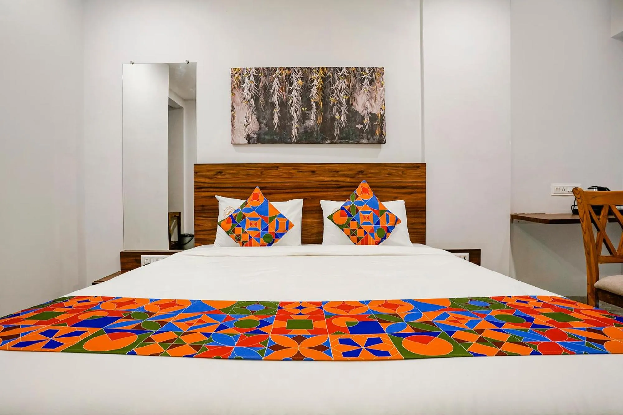 Bed in FabHotel Swaraj