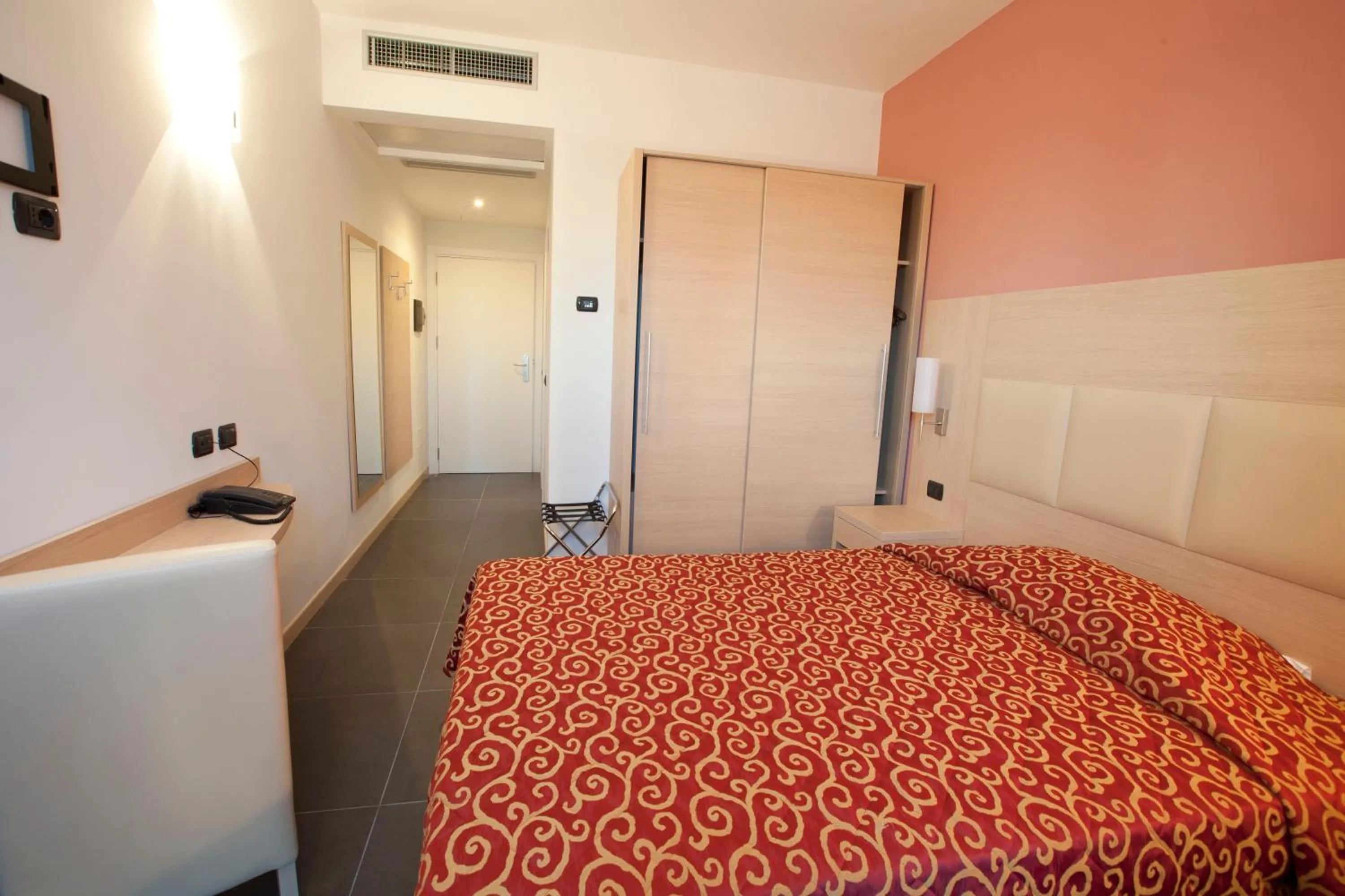 Bed in Hotel Eridano