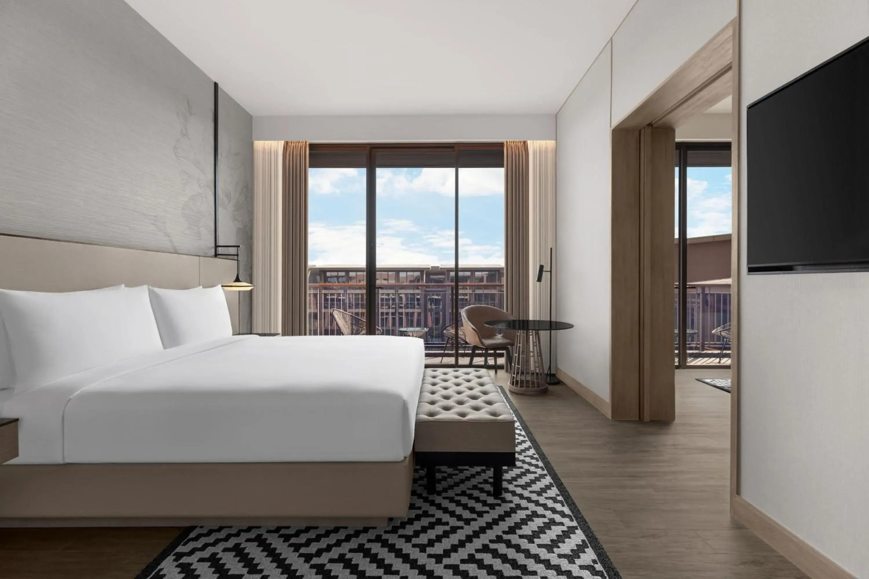 One-Bedroom Suite with Balcony in Courtyard by Marriott Bangkok Suvarnabhumi Airport One-Bedroom Suite with Balcony in Courtyard by Marriott Bangkok Suvarnabhumi Airport