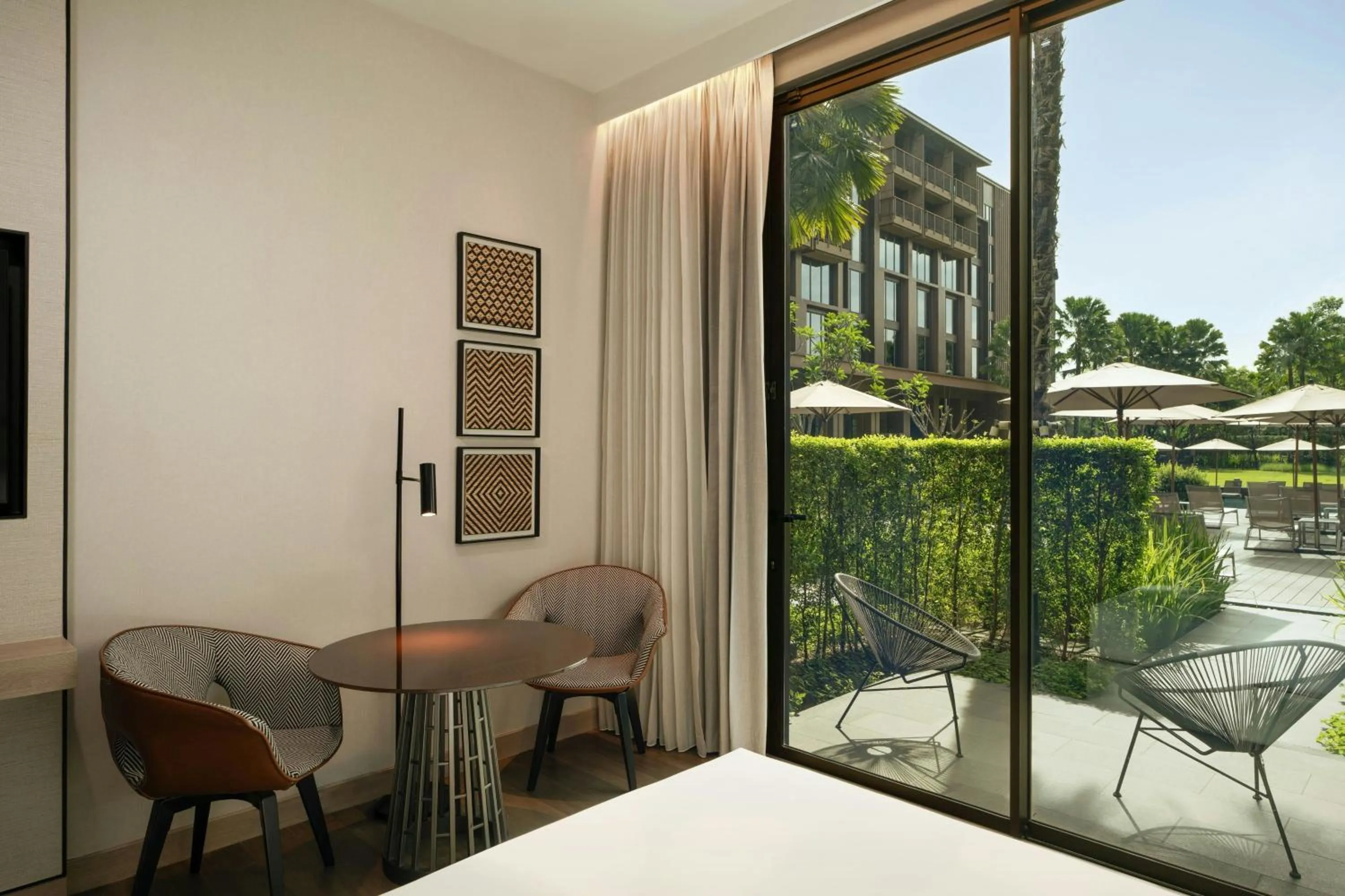 Swimming pool in Courtyard by Marriott Bangkok Suvarnabhumi Airport