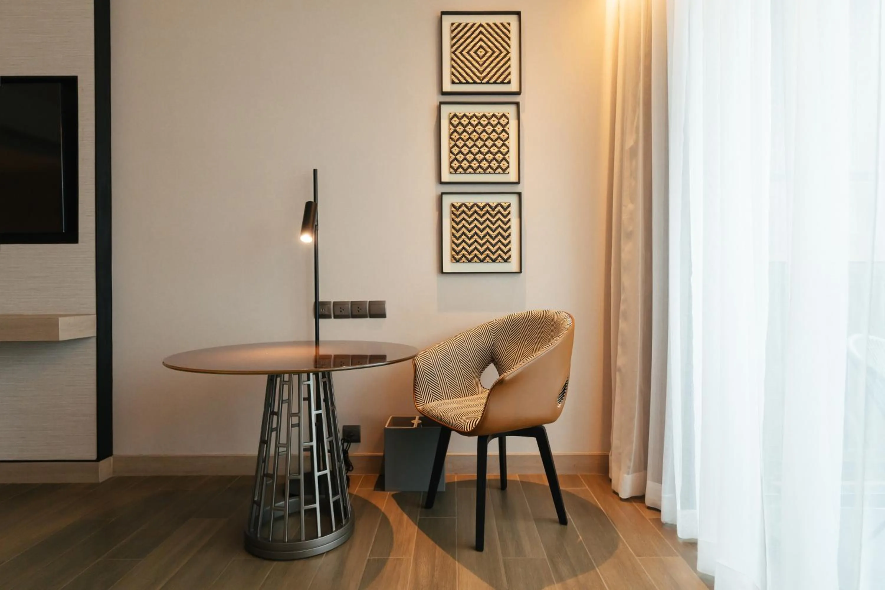 Decorative detail in Courtyard by Marriott Bangkok Suvarnabhumi Airport