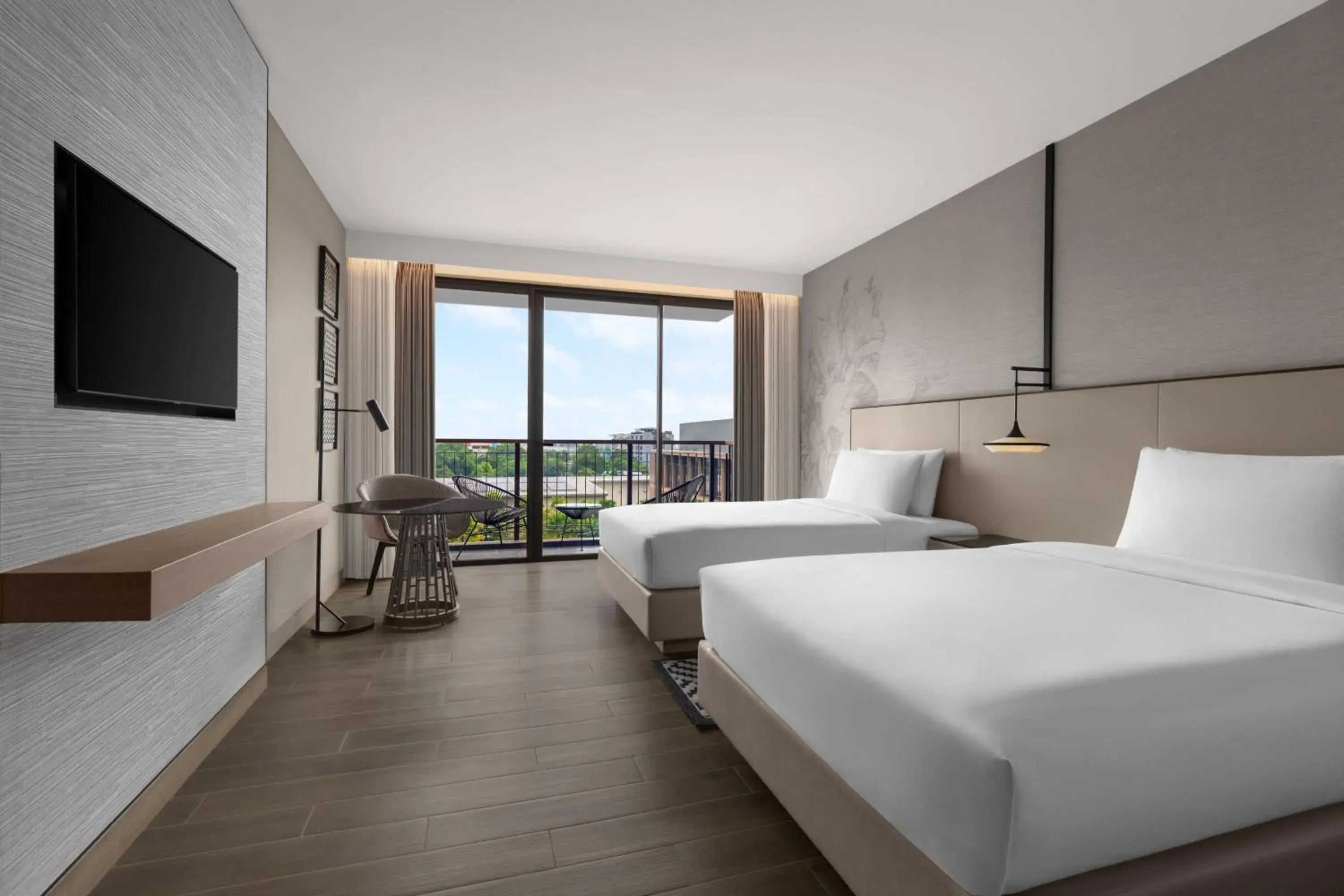Deluxe with Two Double Beds with Balcony in Courtyard by Marriott Bangkok Suvarnabhumi Airport Deluxe with Two Double Beds with Balcony in Courtyard by Marriott Bangkok Suvarnabhumi Airport