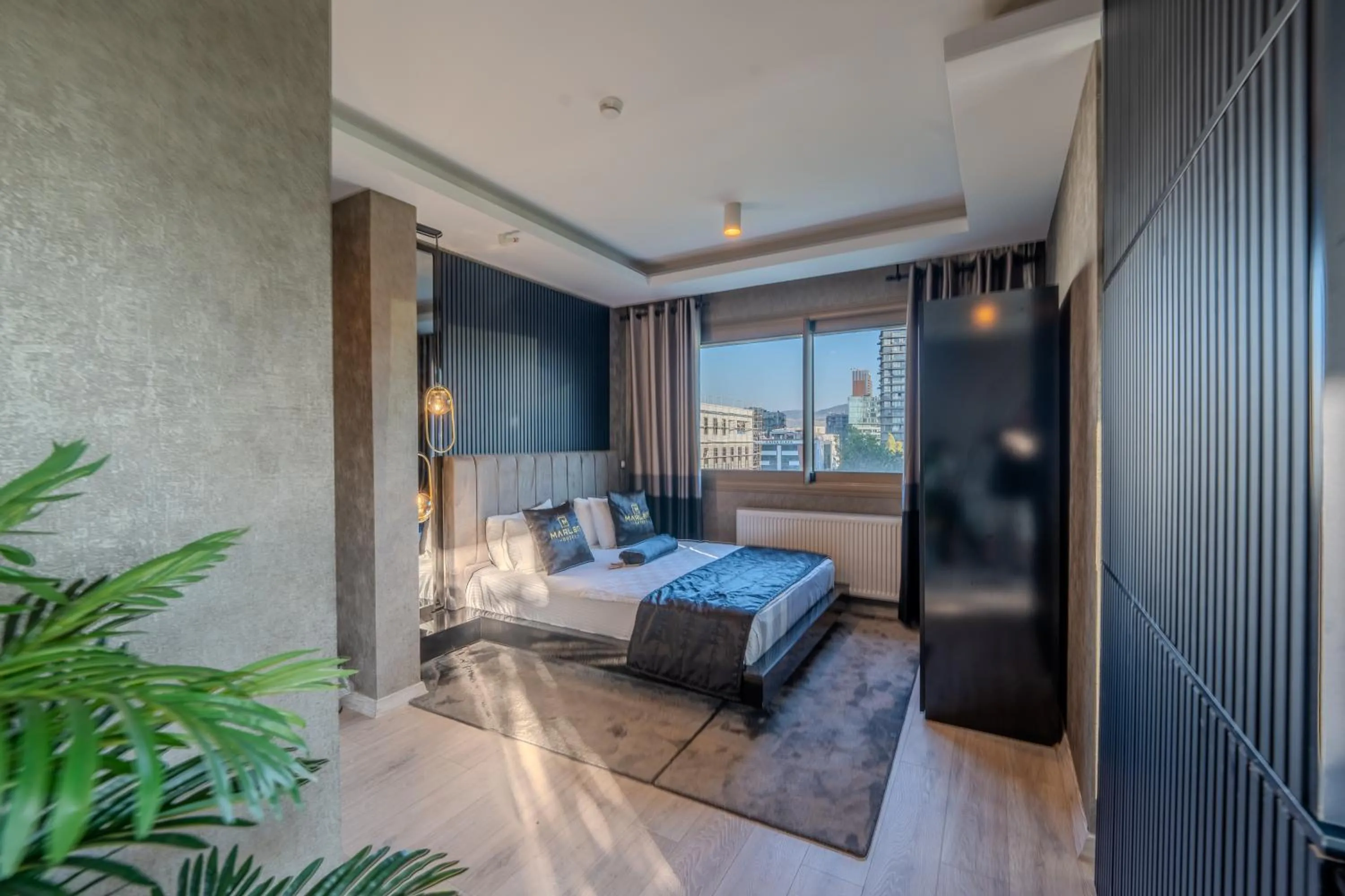 Bed in Marlen Hotel Bayraklı